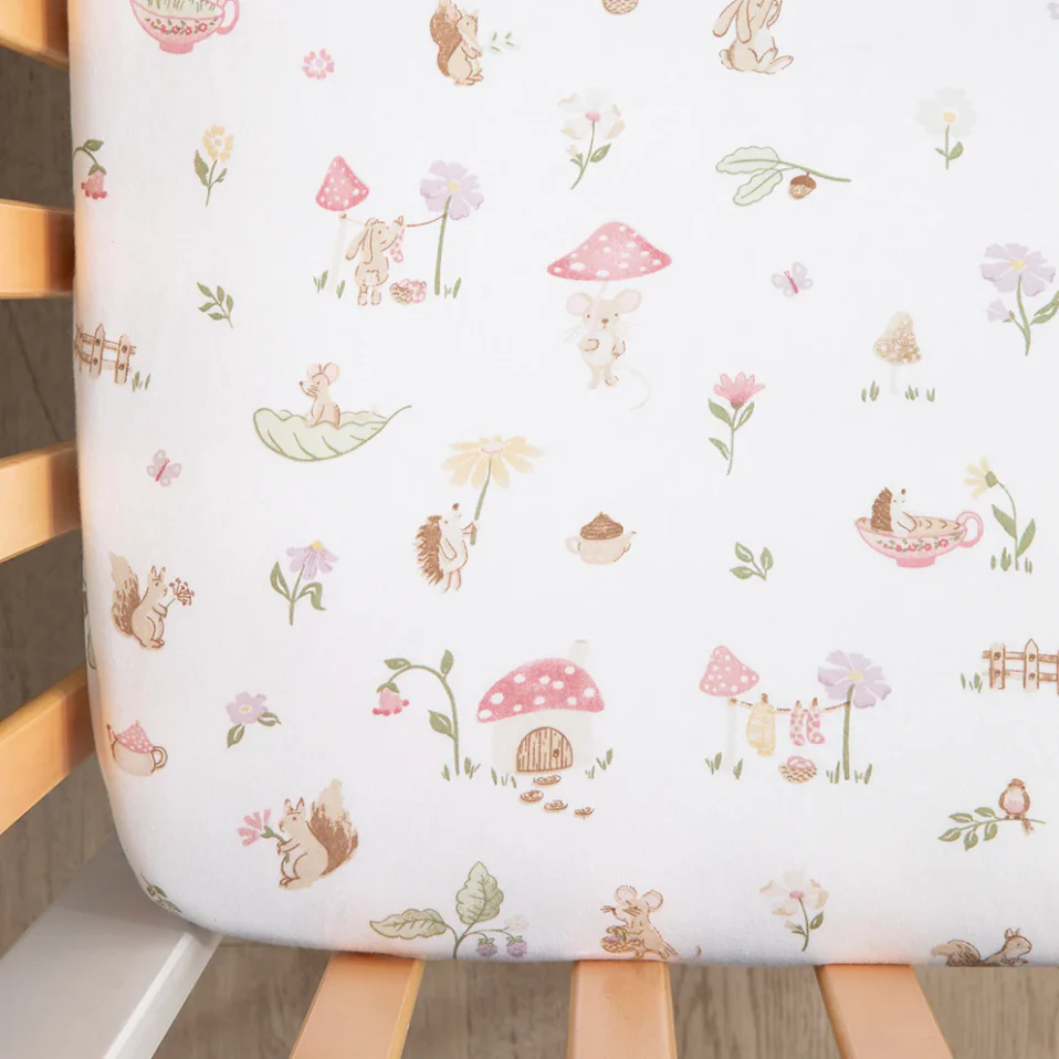 2 Pack Organic Cot Fitted Sheet - Whimsical Wonderland - Image 2