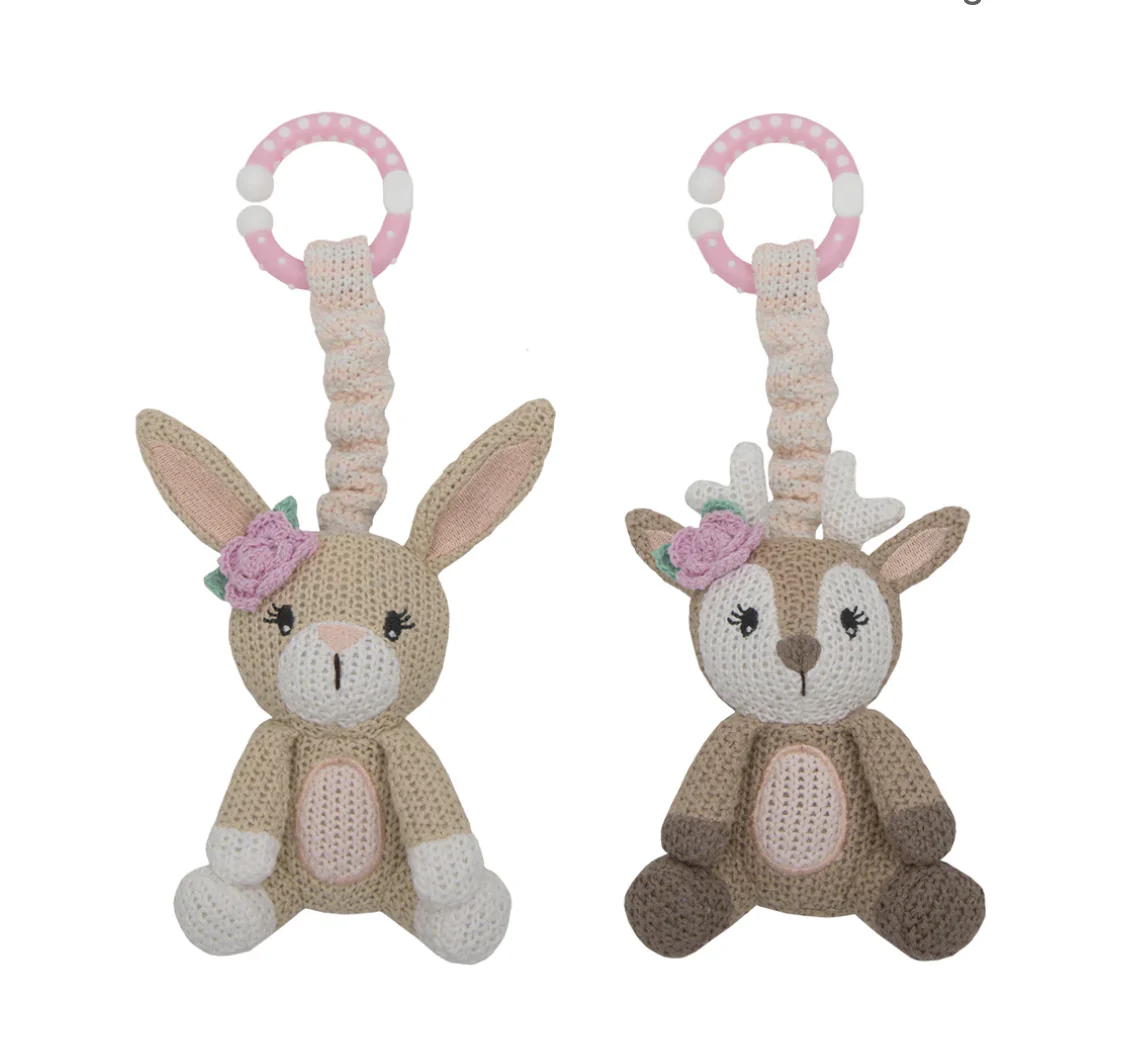 2pk Stroller Toy - Bella Bunny & Fiora Fawn