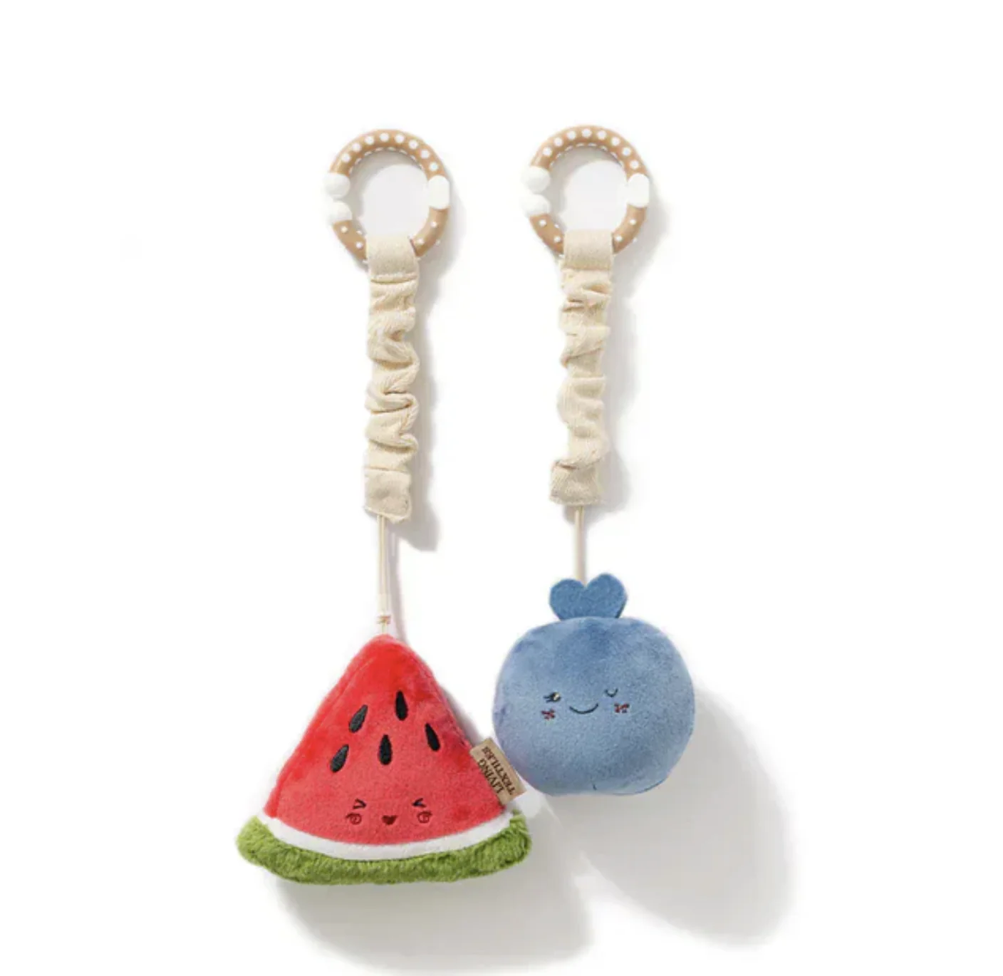 2pk Stroller Toys Plush - Watermelon & Blueberries
