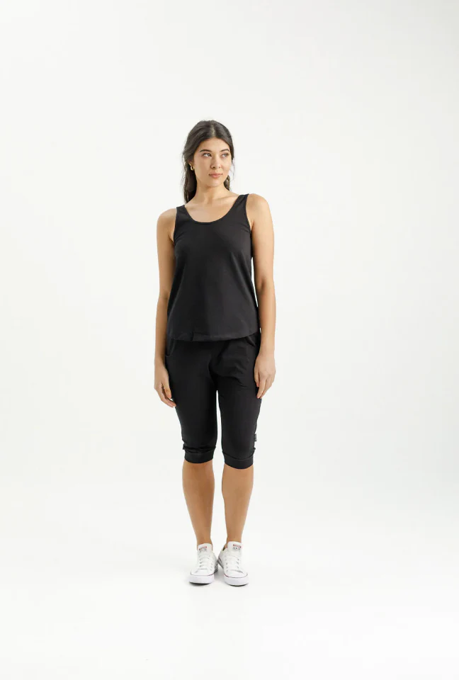 3/4 Apartment Pants - Black with Lime X - Image 5