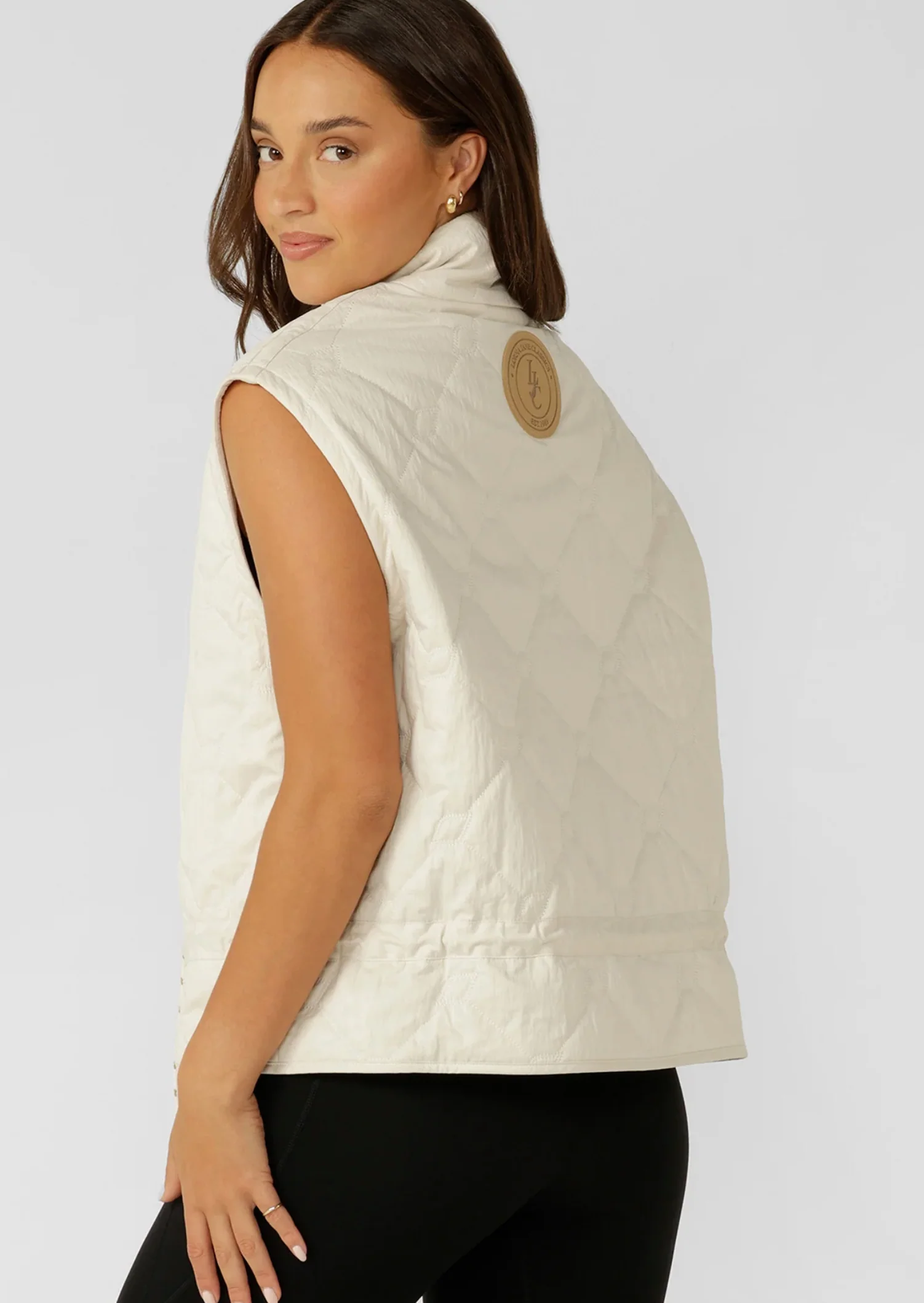 Adventure Quilted Vest - Cream - Image 2