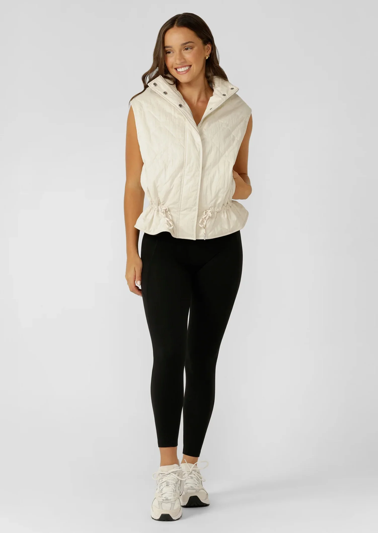 Adventure Quilted Vest - Cream - Image 3