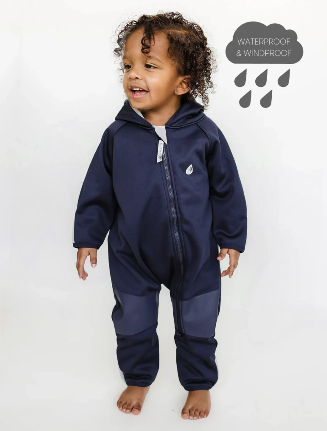 All-Weather Fleece Onesie - Navy - Image 5