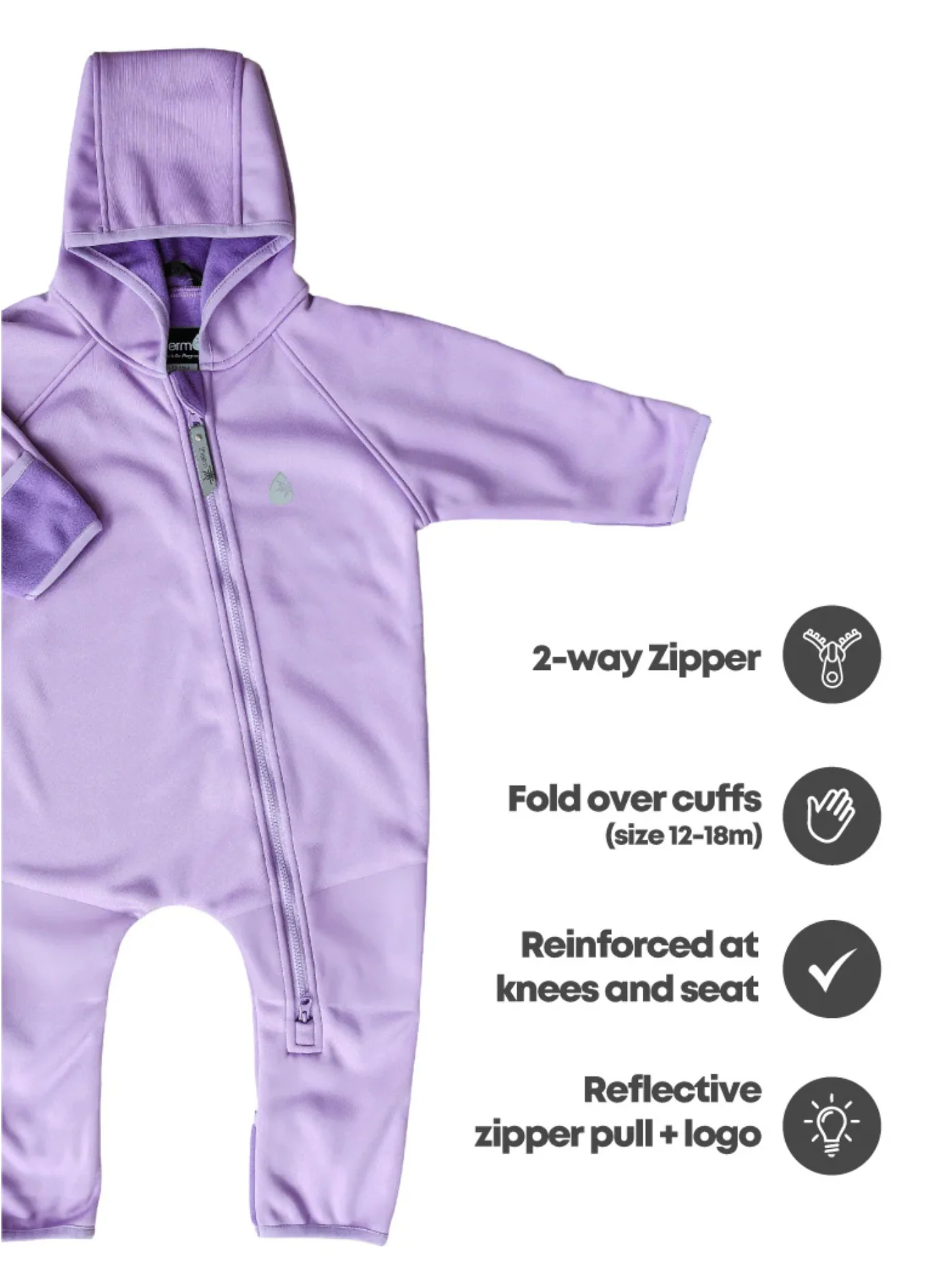 All-Weather Fleece Onesie - Periwinkle - Image 2
