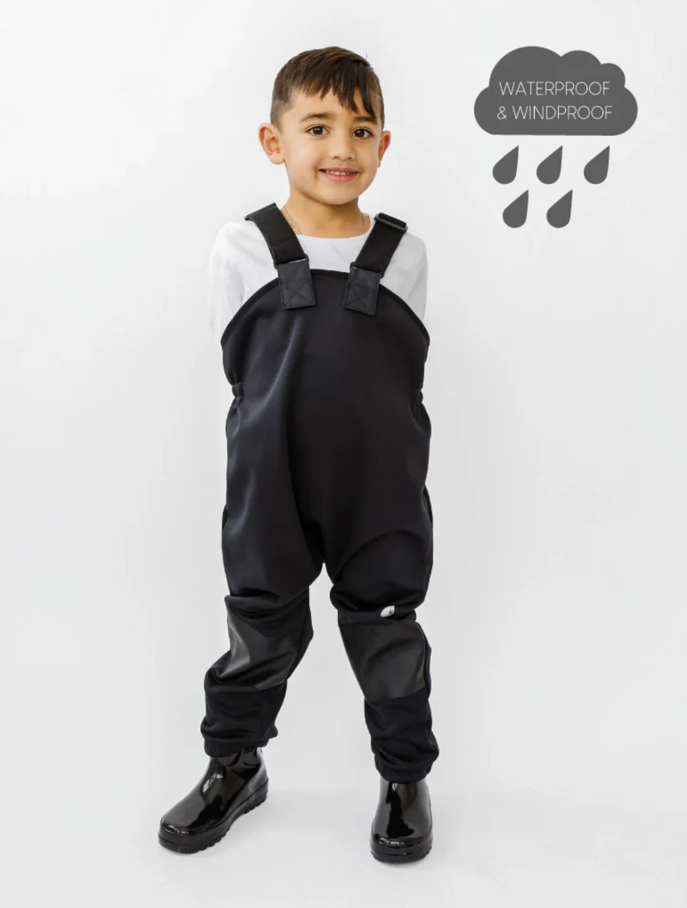 All-Weather Fleece Overalls - Black - Image 3