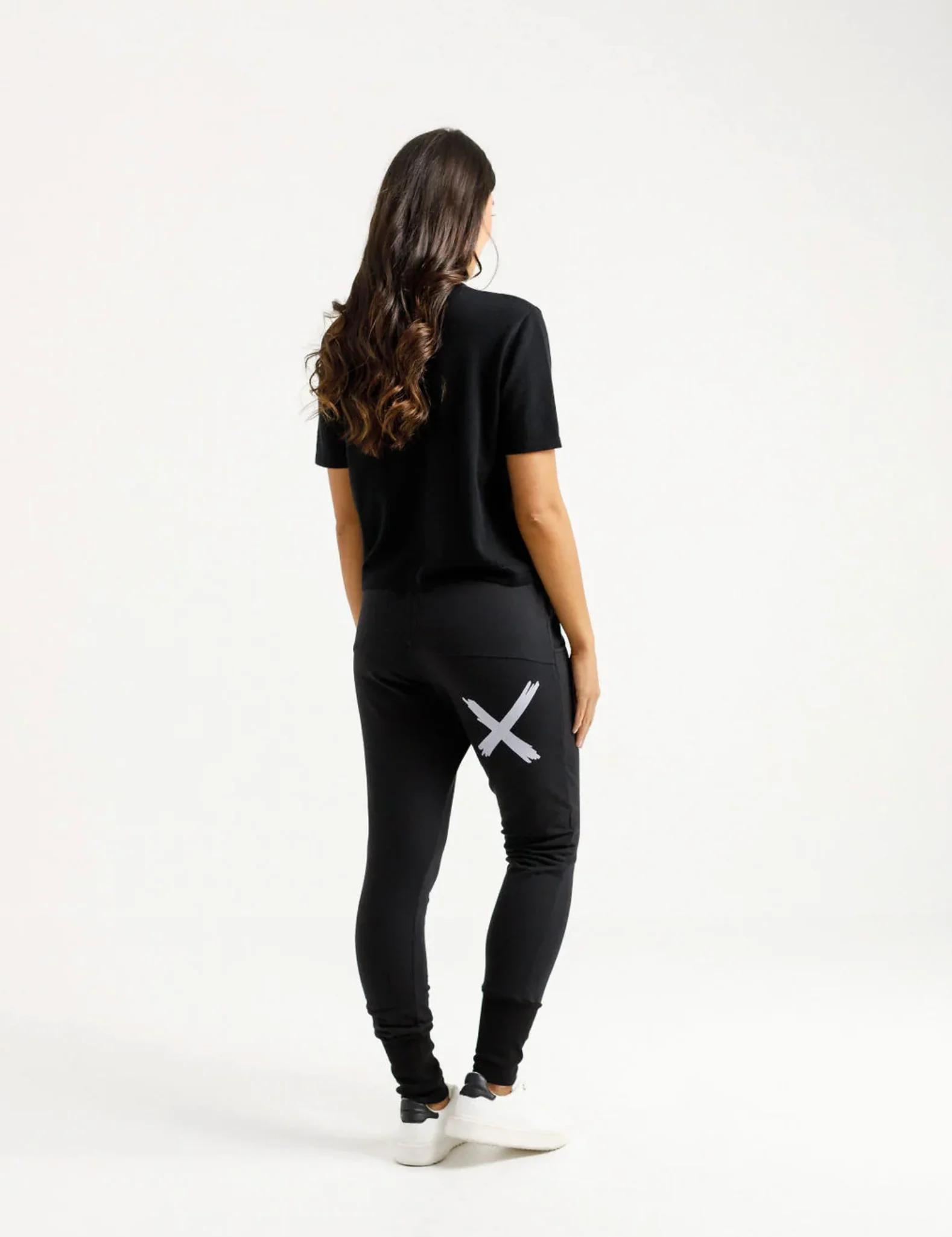 Alpine Apartment Pants - Black with a Lilac X - Image 3
