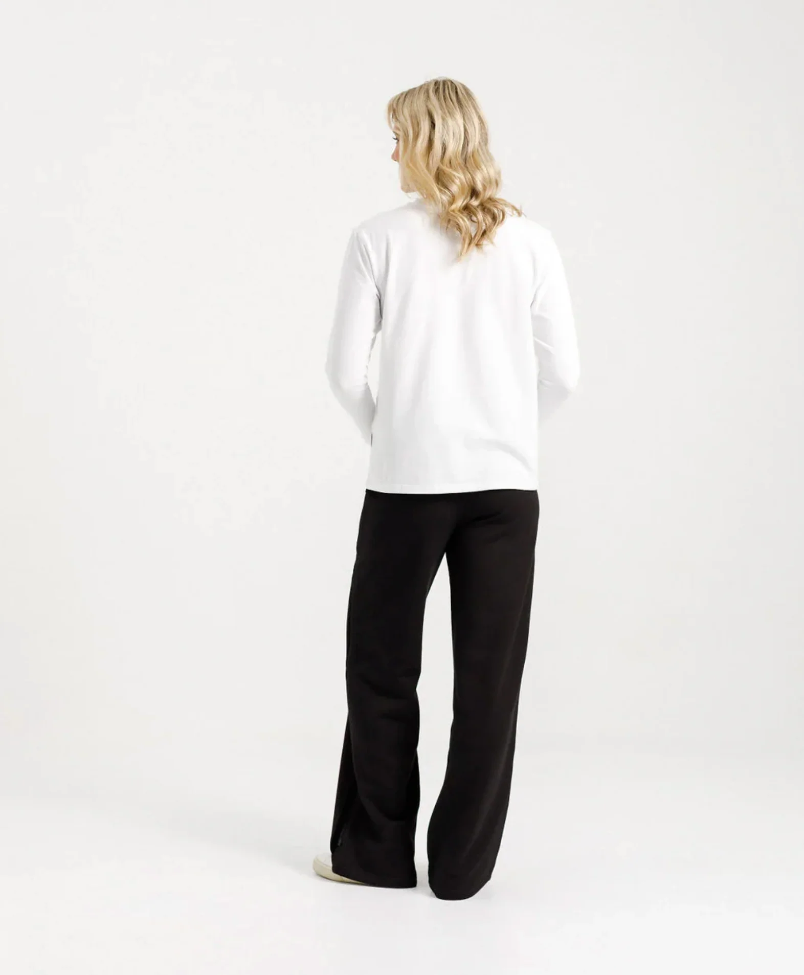 Alpine Palazzo Pants - Black with Black Velvet Ribbon - Image 2
