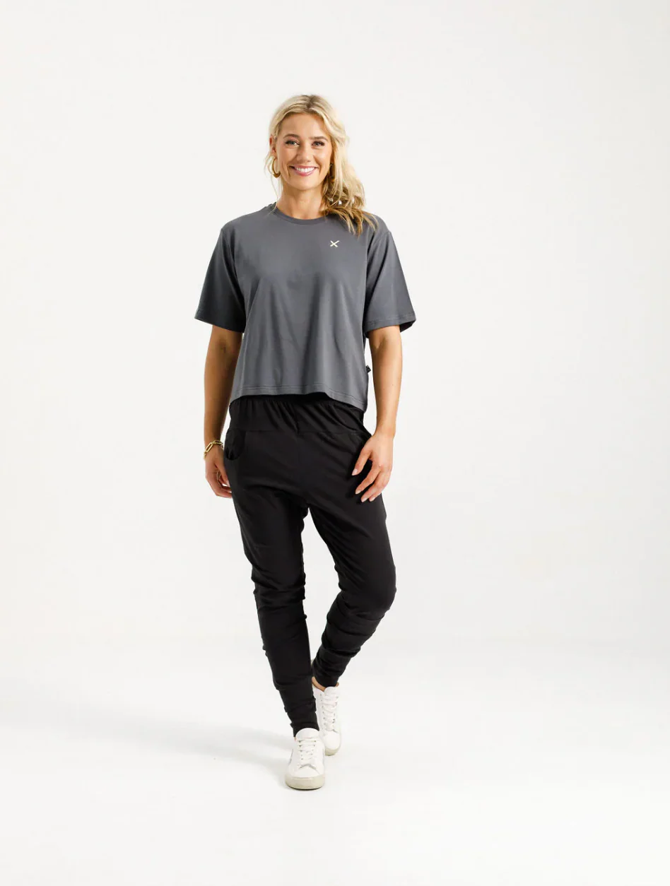 Apartment Pants - Black with Blossom Daisy X - Image 2