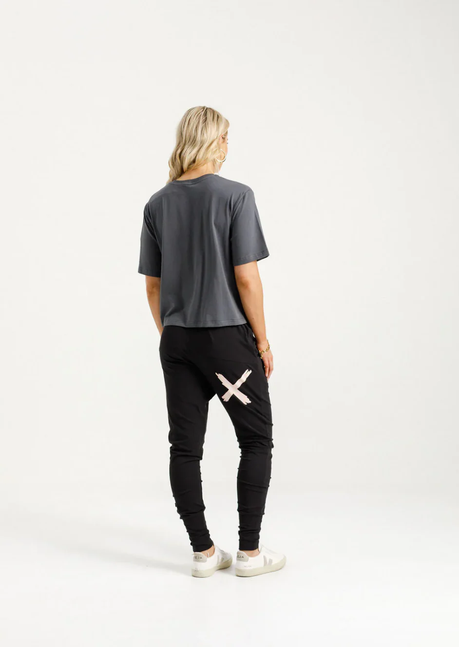 Apartment Pants - Black with Blossom Daisy X - Image 3