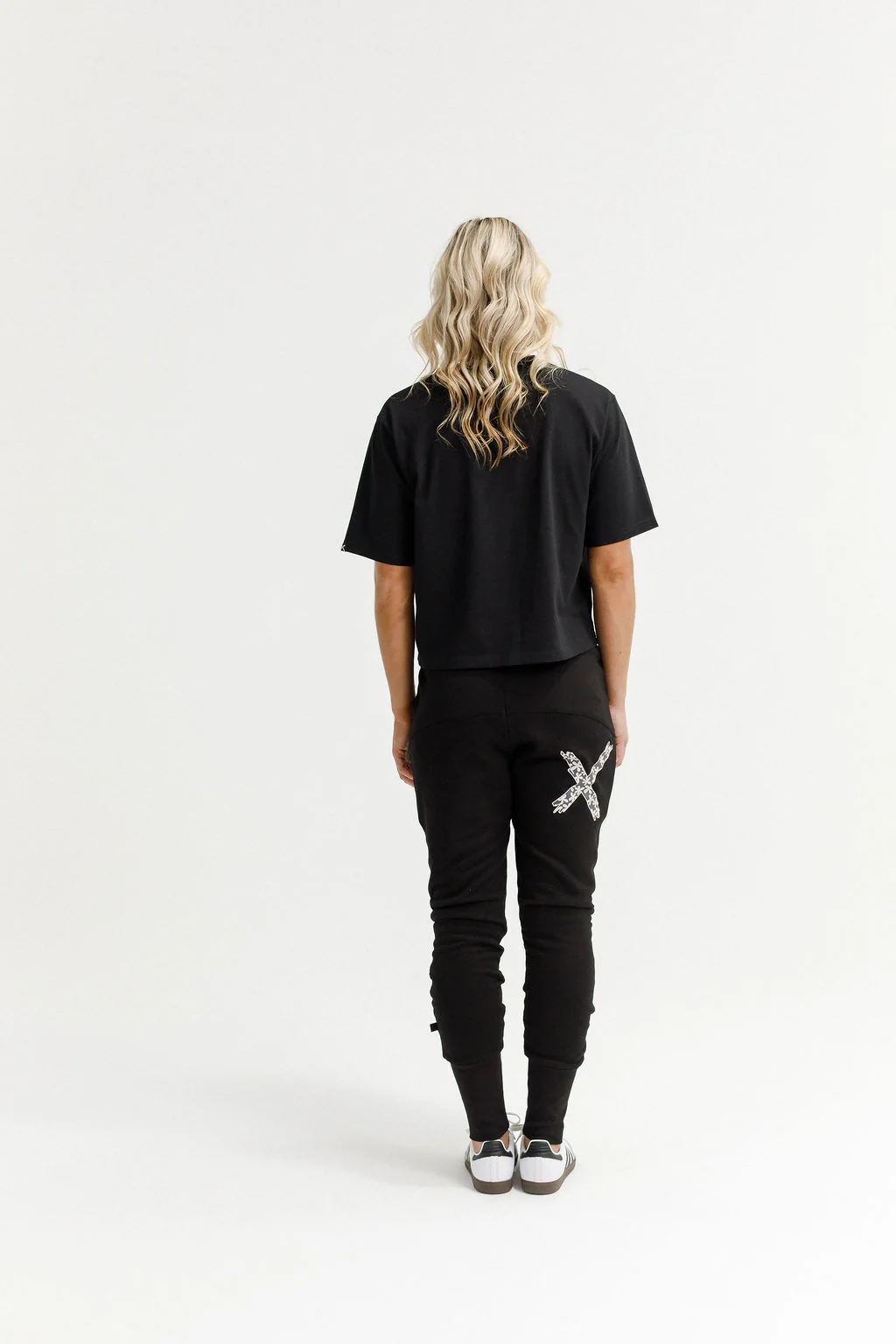Apartment Pants - Winter Weight - Black with Graphite Daisy X - Image 6