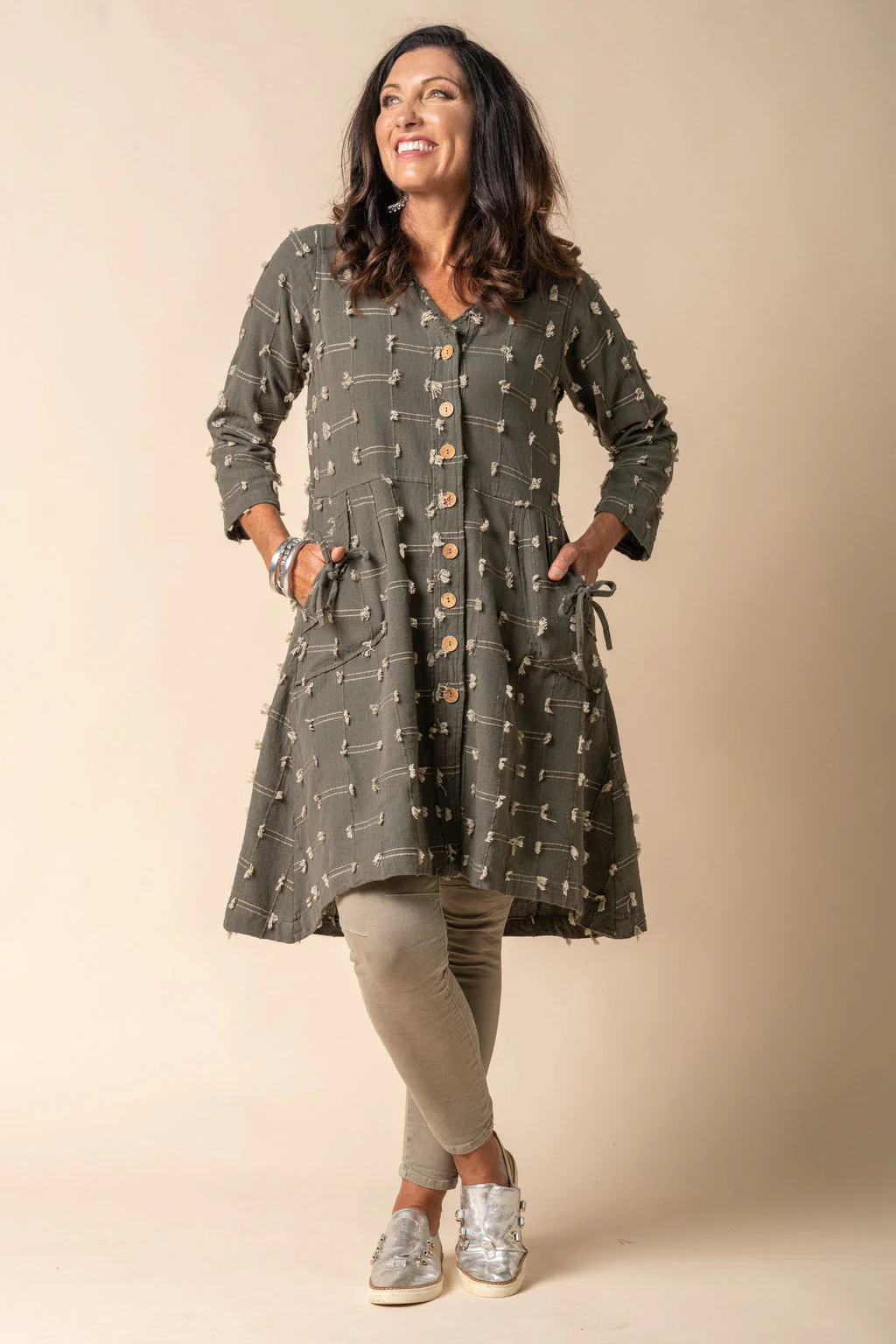 Aston Jacket in Khaki - Image 2