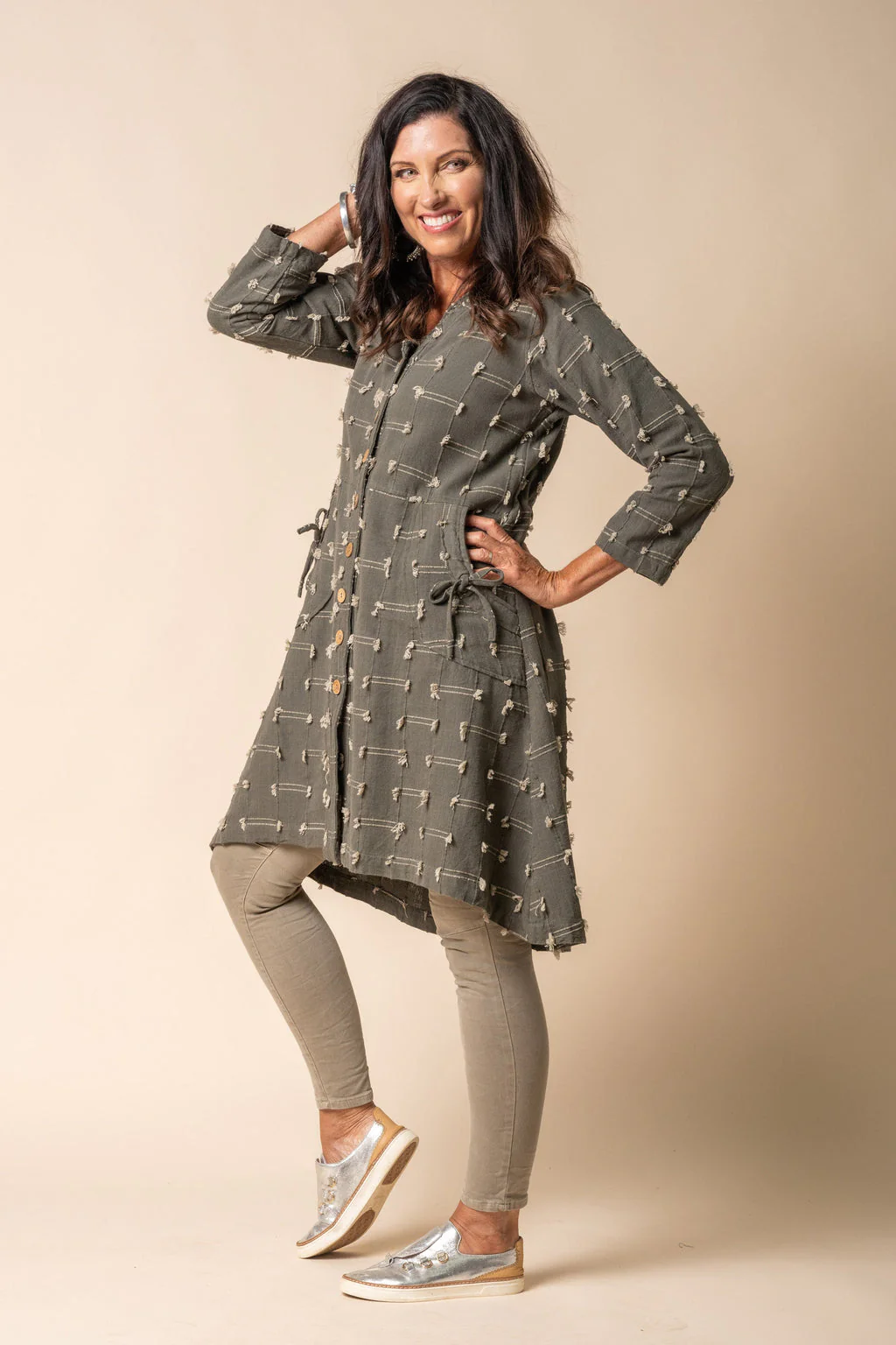 Aston Jacket in Khaki - Image 3