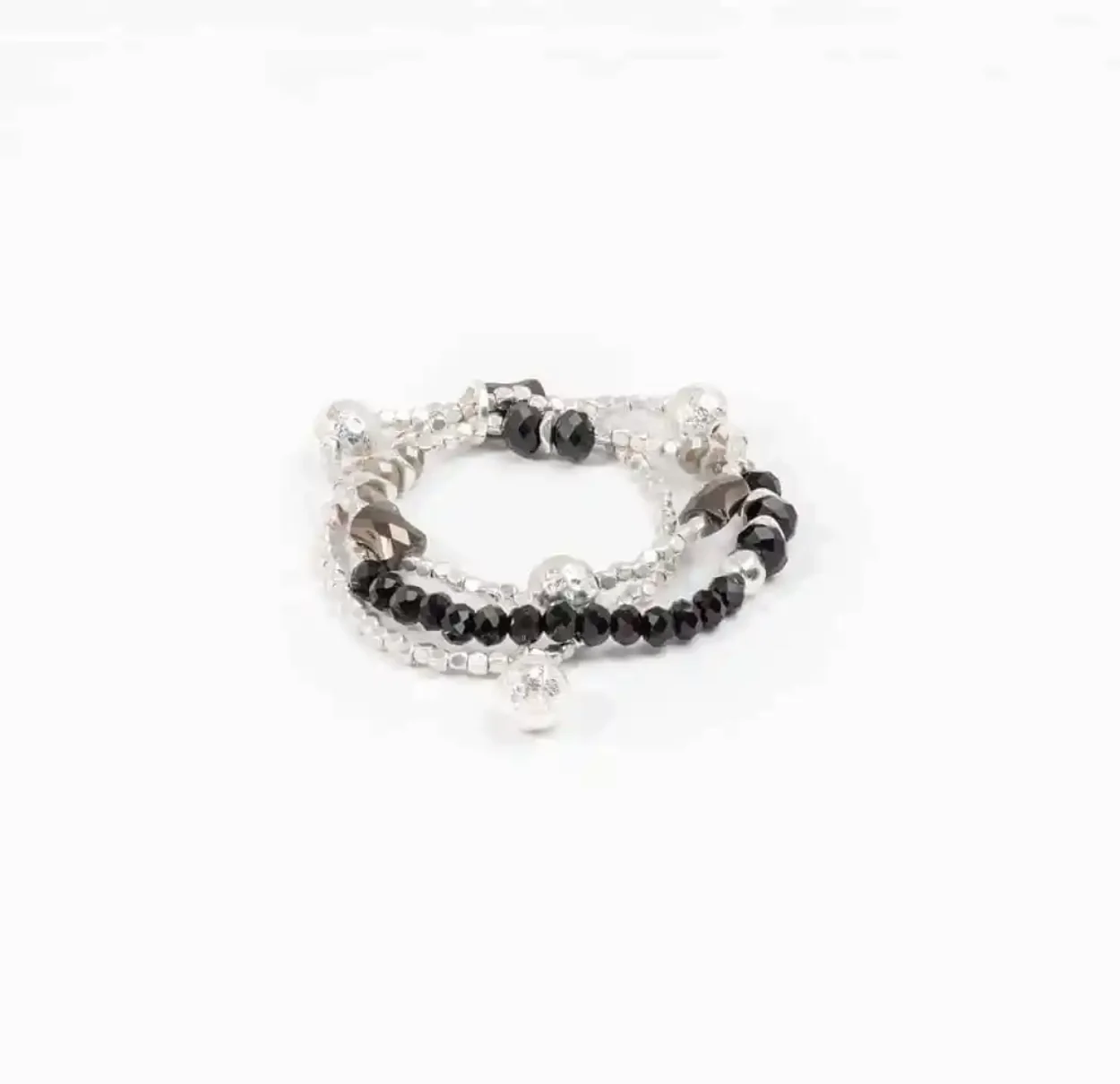 Audrey Bracelet – Silver Black