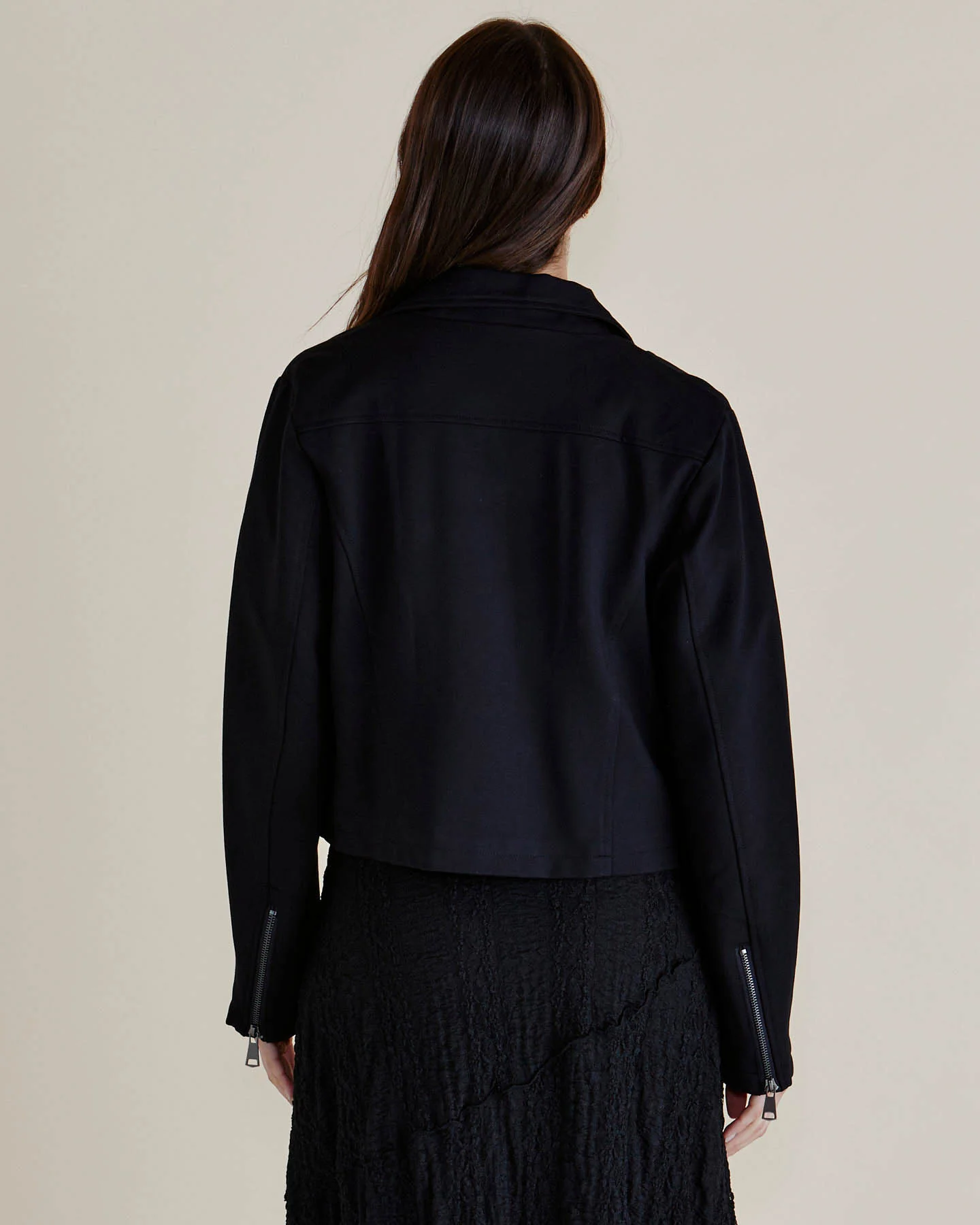 Aurora Ponte Biker Jacket - Black - Image 4