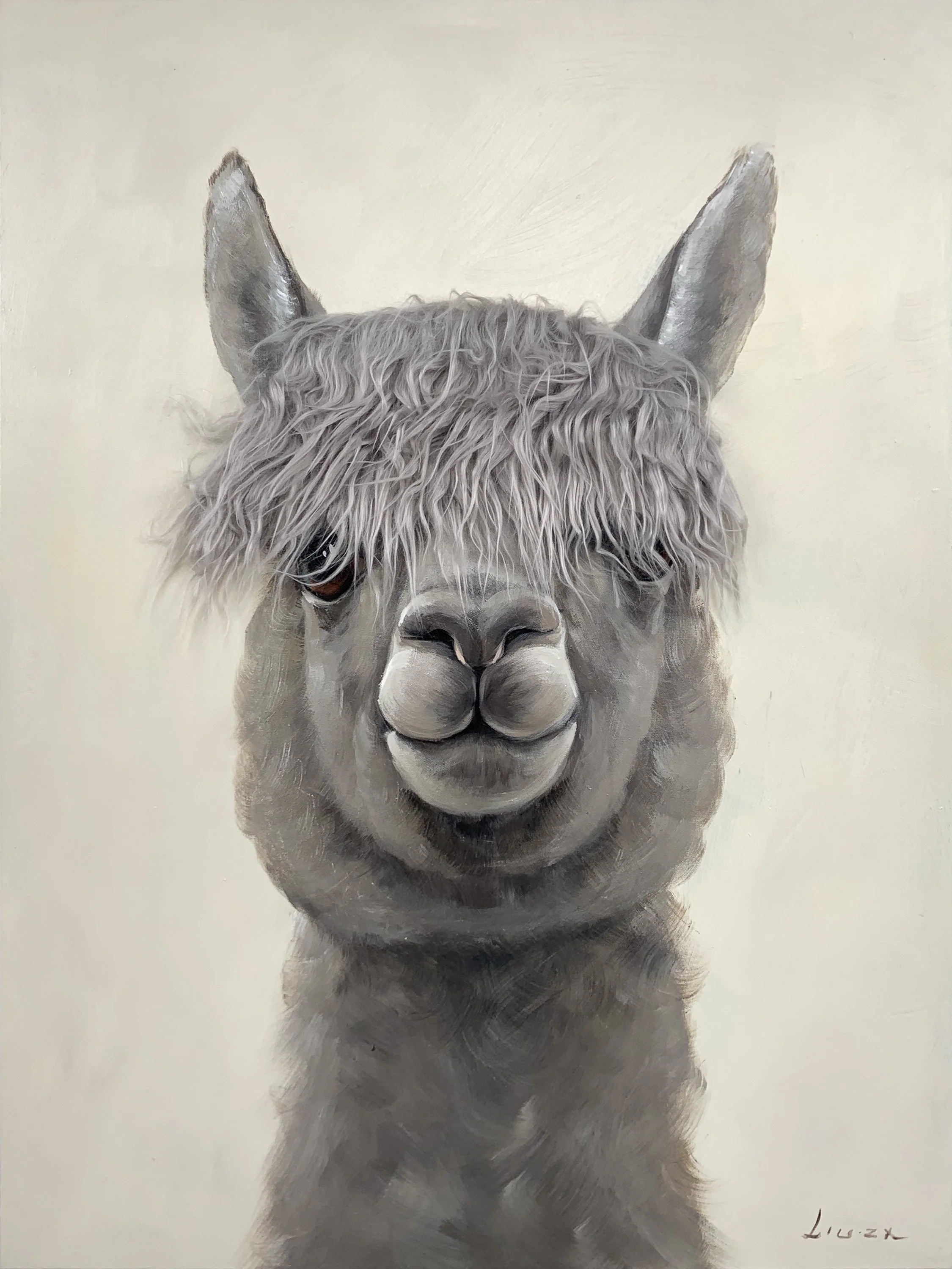 Bad Hair Day - Alpaca Canvas