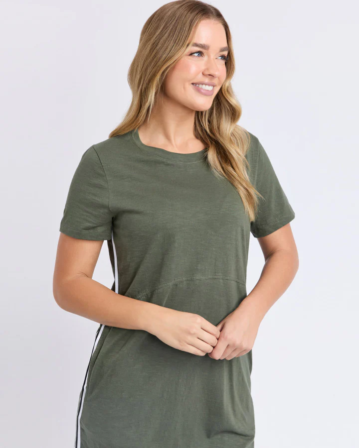 Bay Tape Dress - Khaki - Image 4