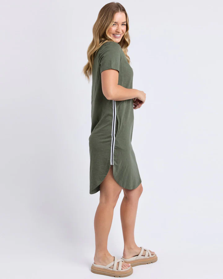 Bay Tape Dress - Khaki - Image 6