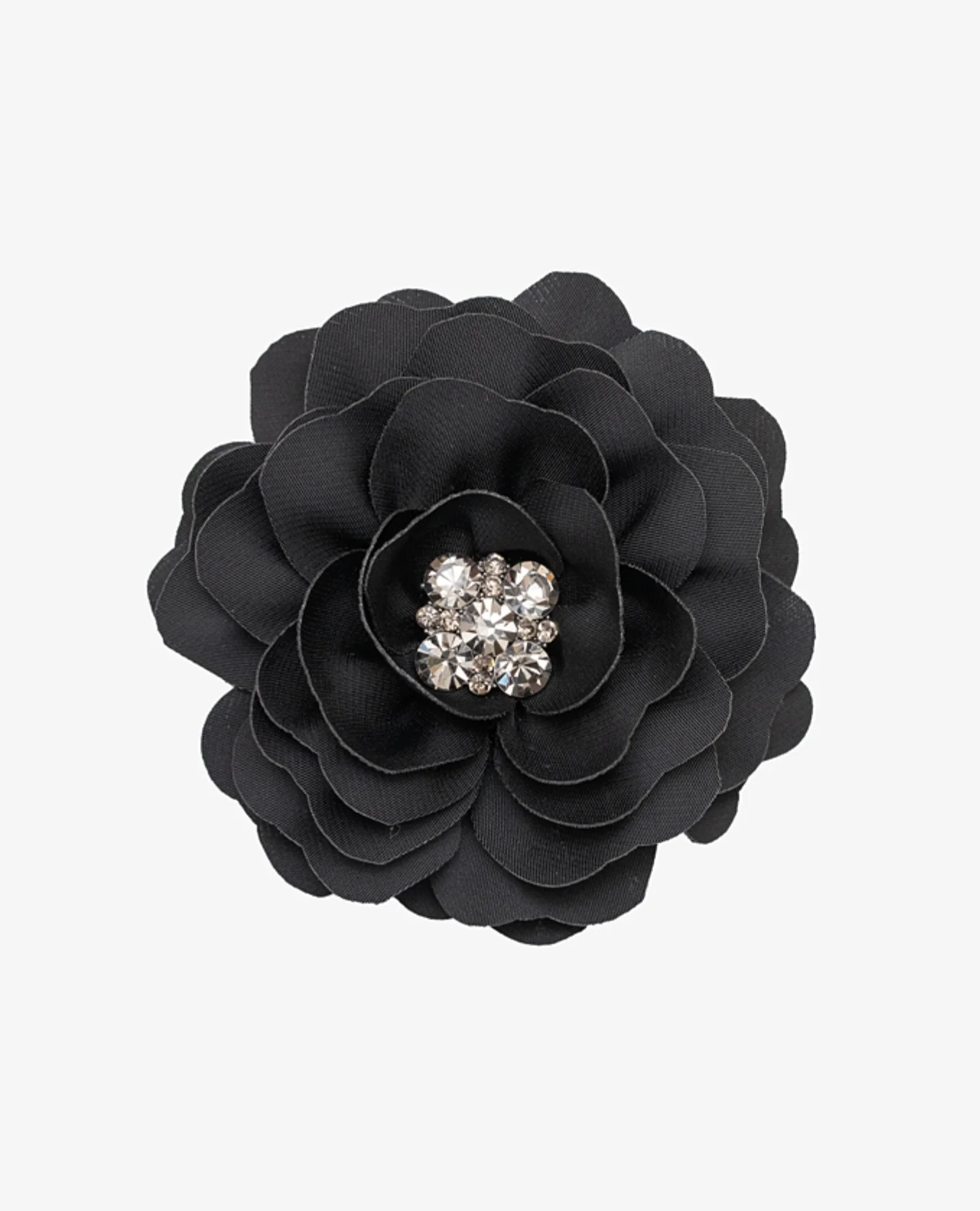 Black Flower Brooch/Clip