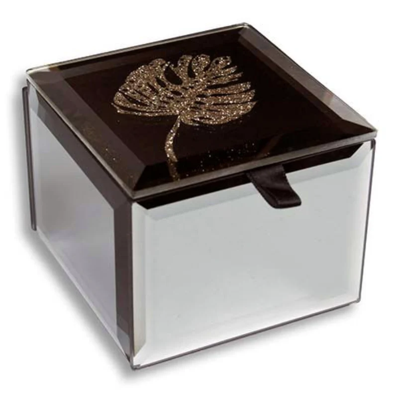 Bling Mini Trinket Box - Monstera