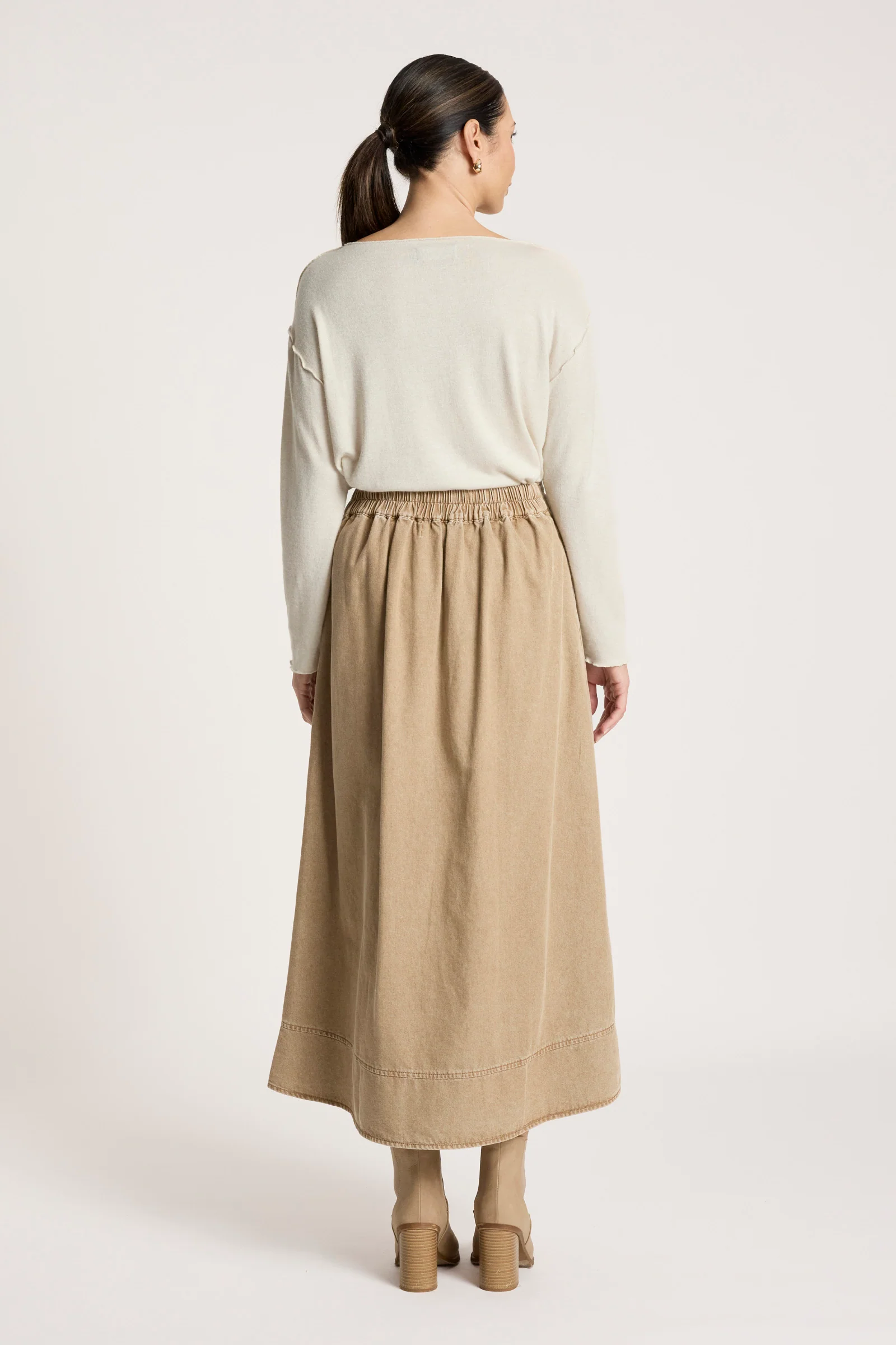Bodhi Denim Skirt - Fawn - Image 5