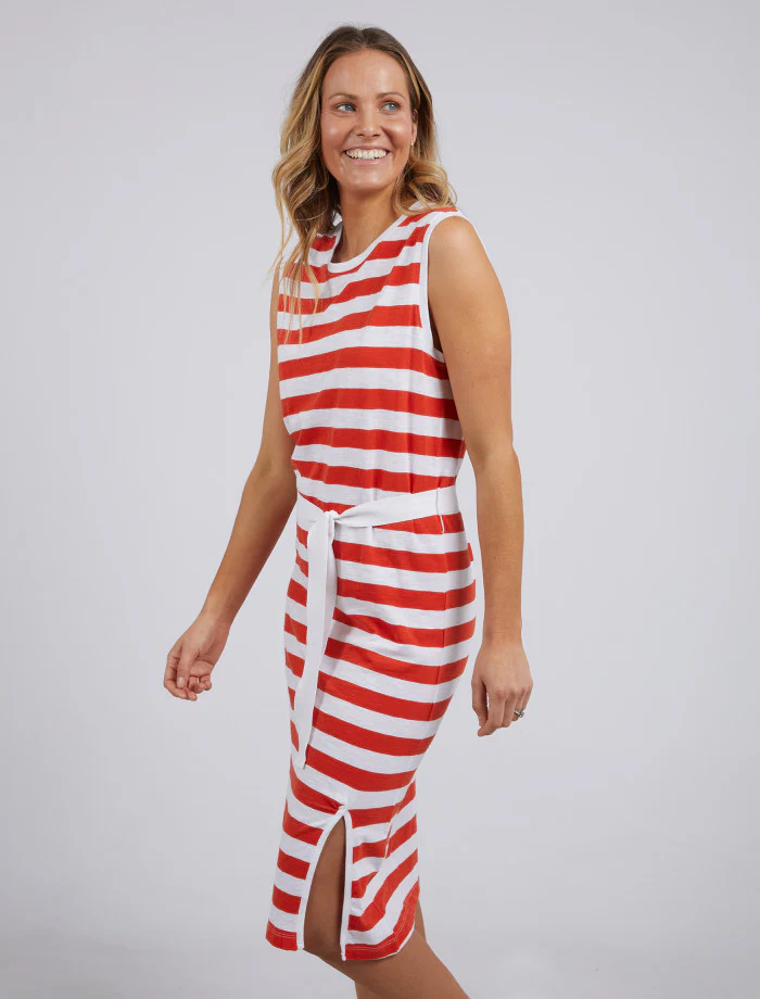 Bondi Dress - Orange Stripe - Image 3