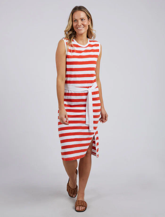 Bondi Dress - Orange Stripe - Image 6