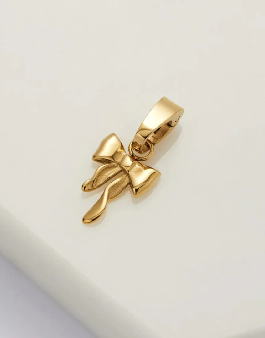 Bow Charm - Gold