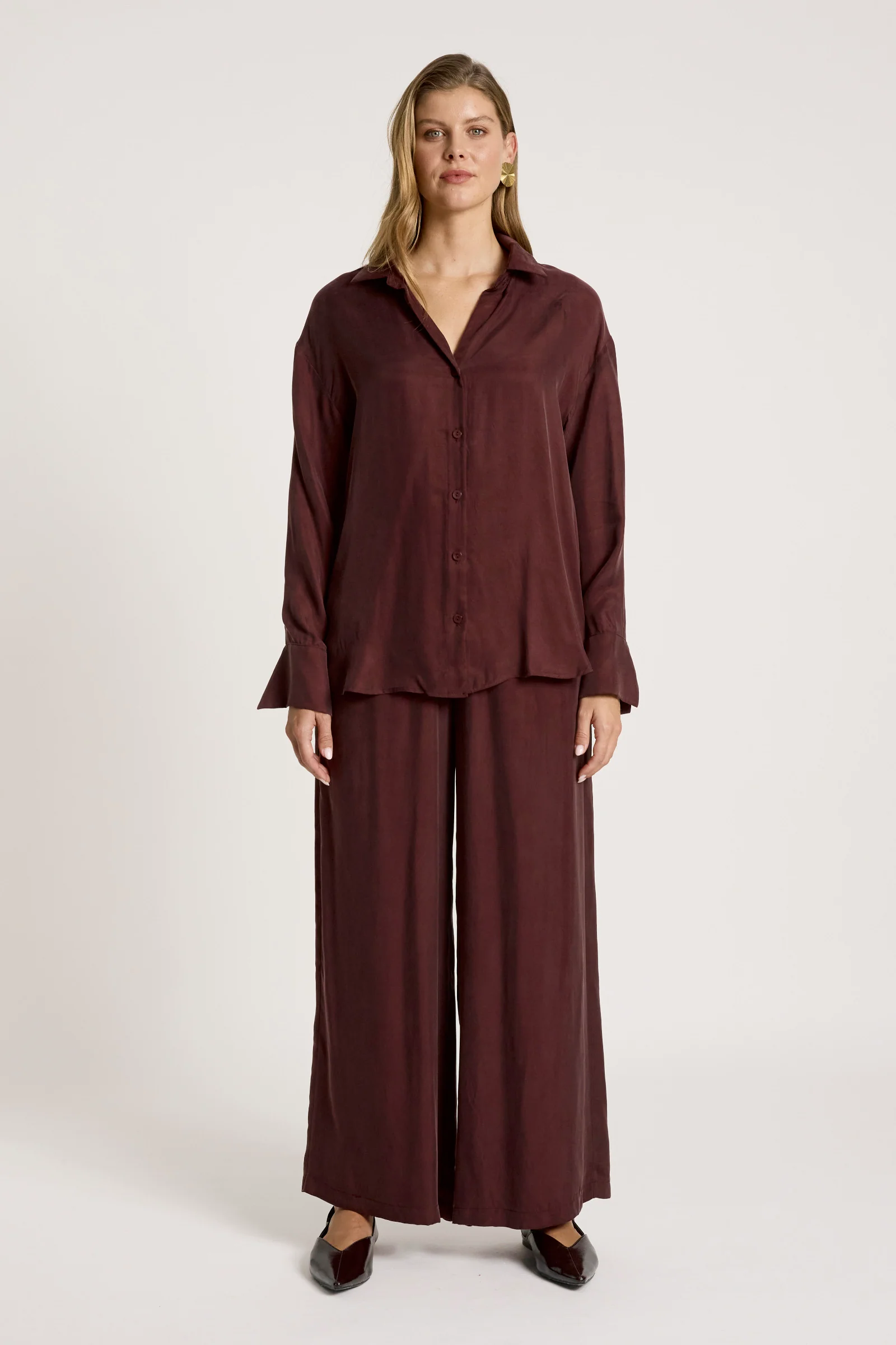 Calista Shirt - Mahogany - Image 3