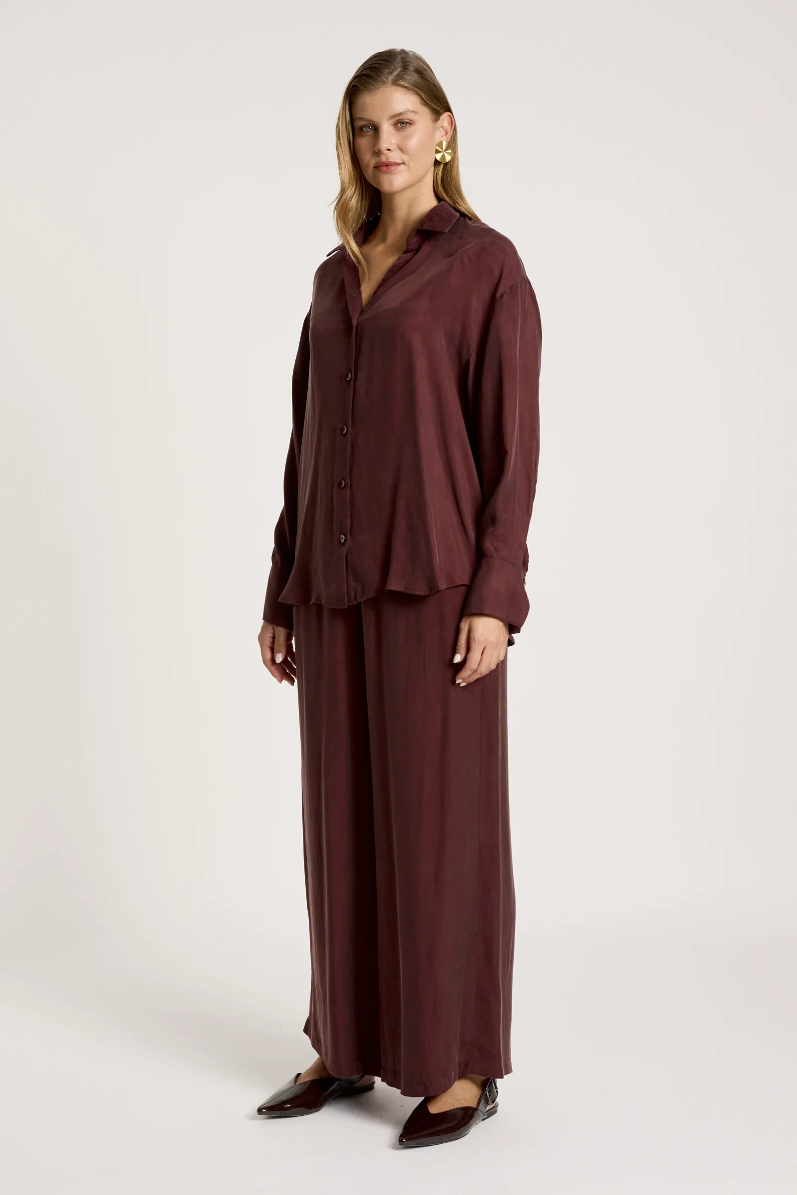 Calista Shirt - Mahogany - Image 4