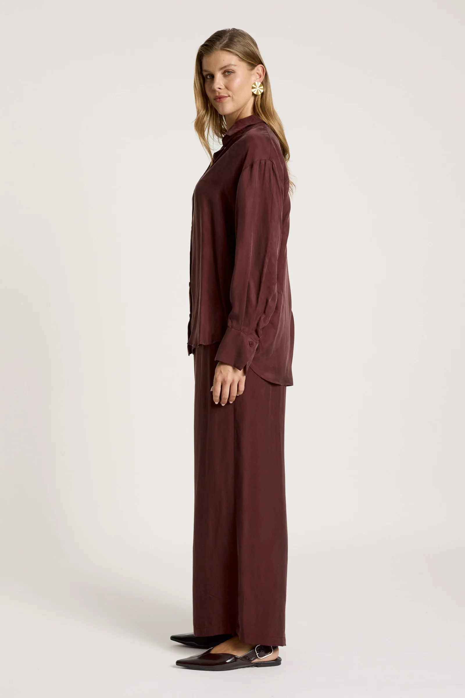 Calista Shirt - Mahogany - Image 5