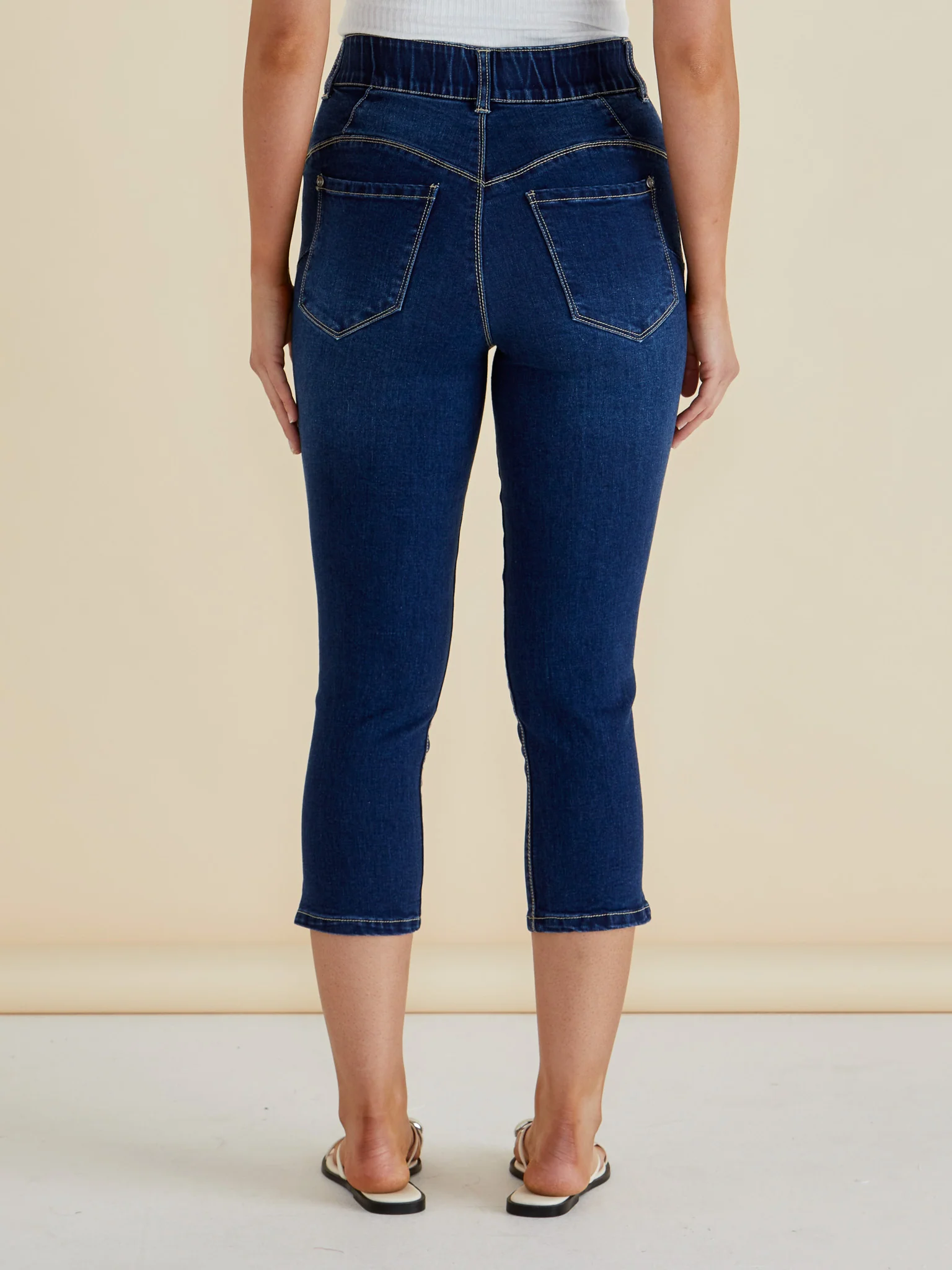 Camila Crop Jeans - Midnight Denim - Image 4