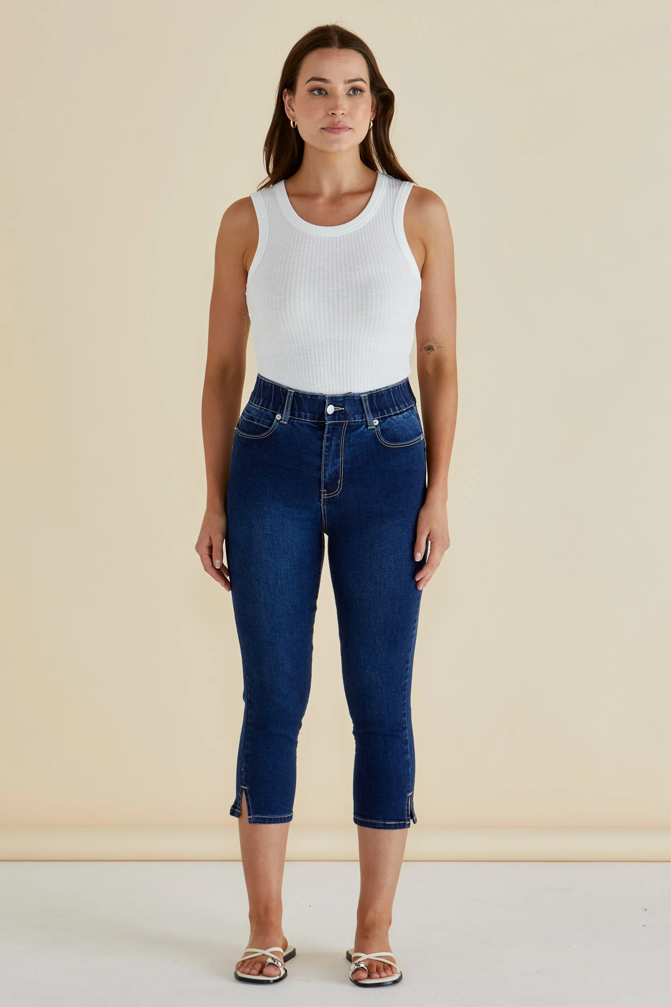 Camila Crop Jeans - Midnight Denim - Image 5