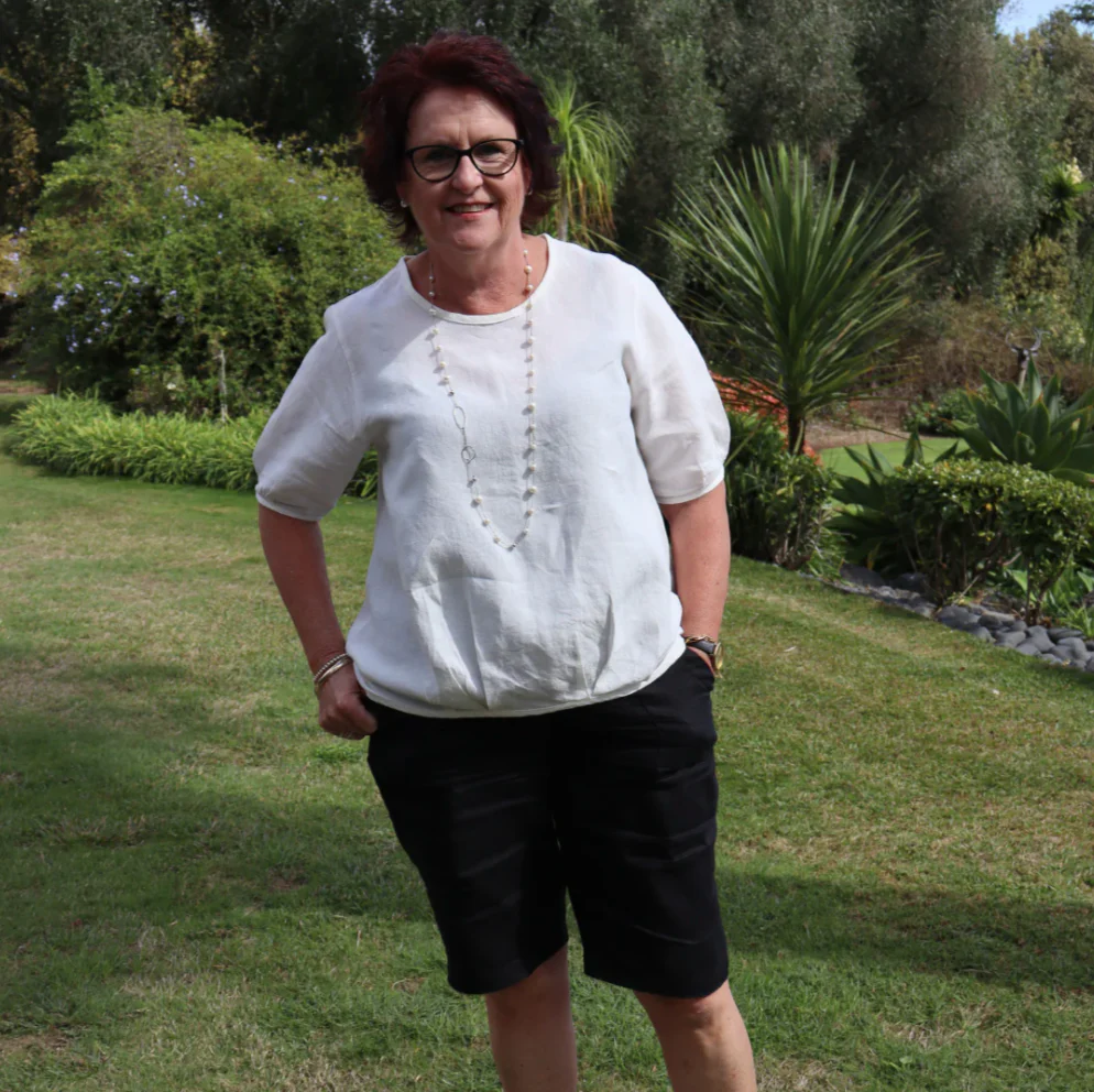 Carter Linen Top - Ivory - Image 2