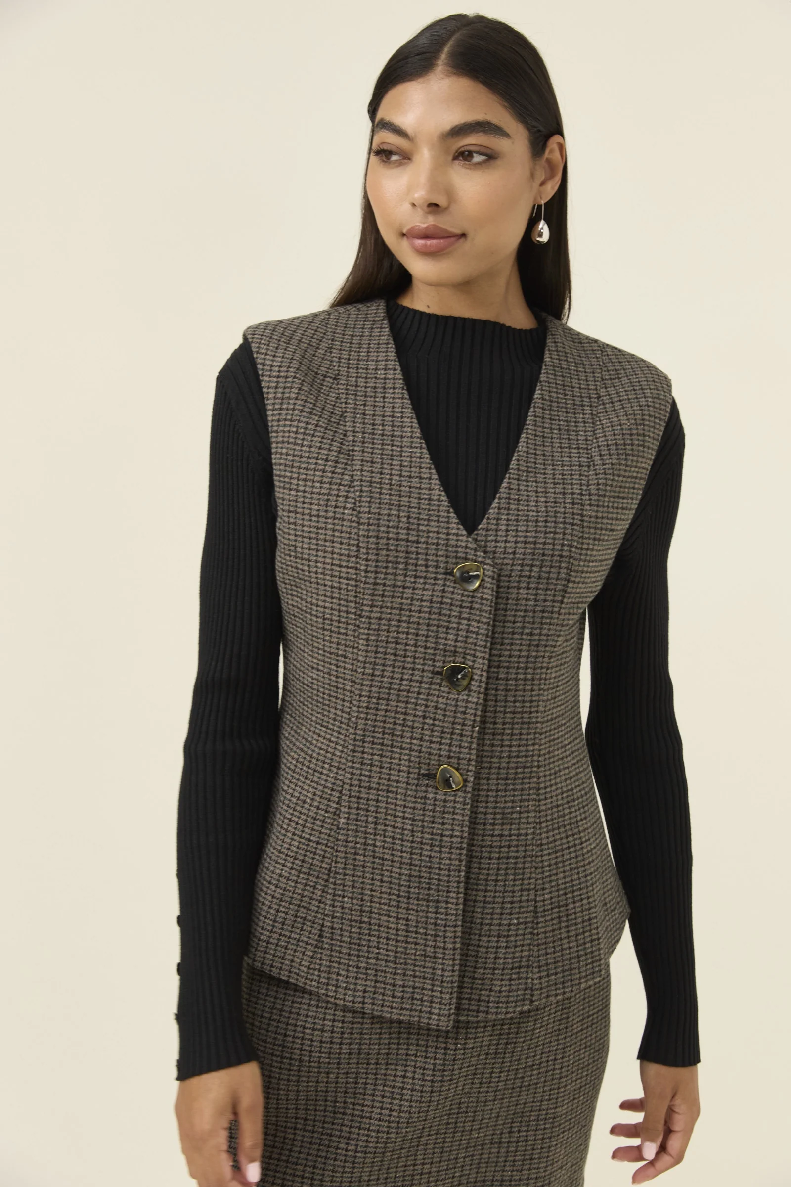 Cassidy Vest - Charcoal