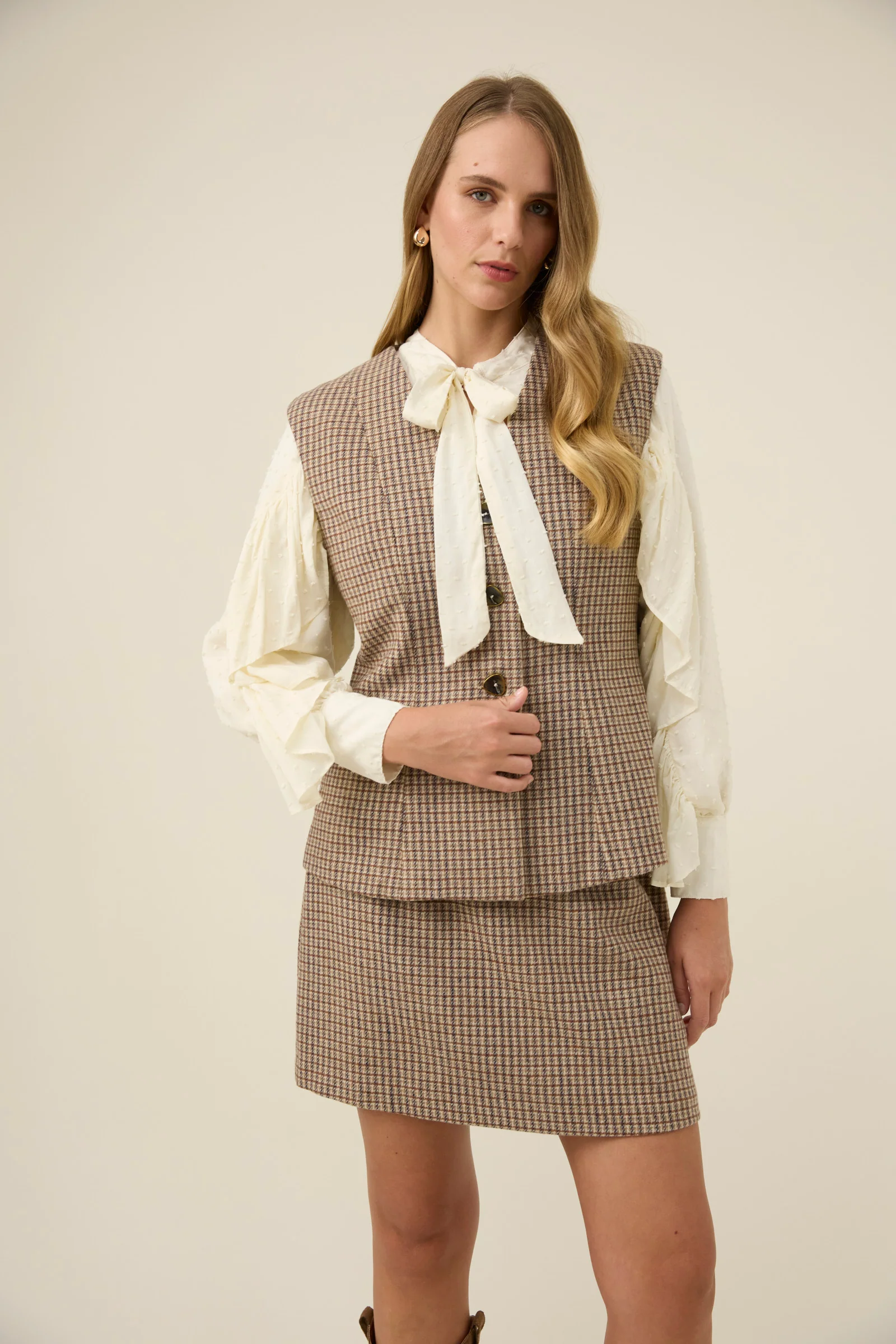 Cassidy Vest - Taupe - Image 2