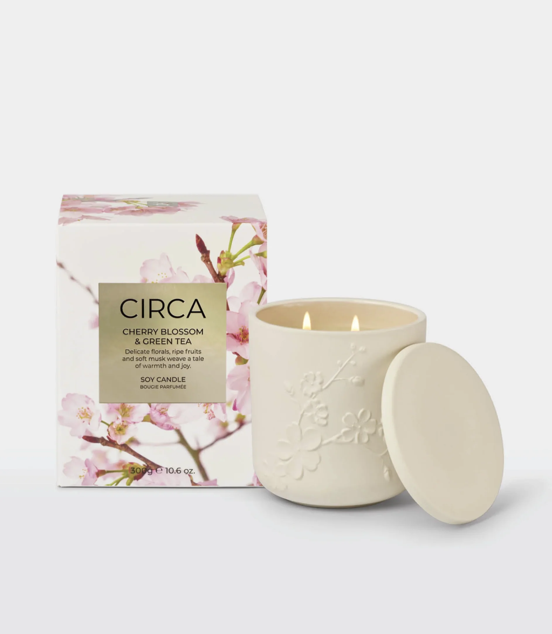 Cherry Blossom & Green Tea Soy Candle - 300G