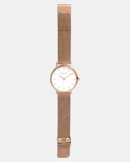 Classic Mesh Watch - Rose Gold/White/Rose Gold