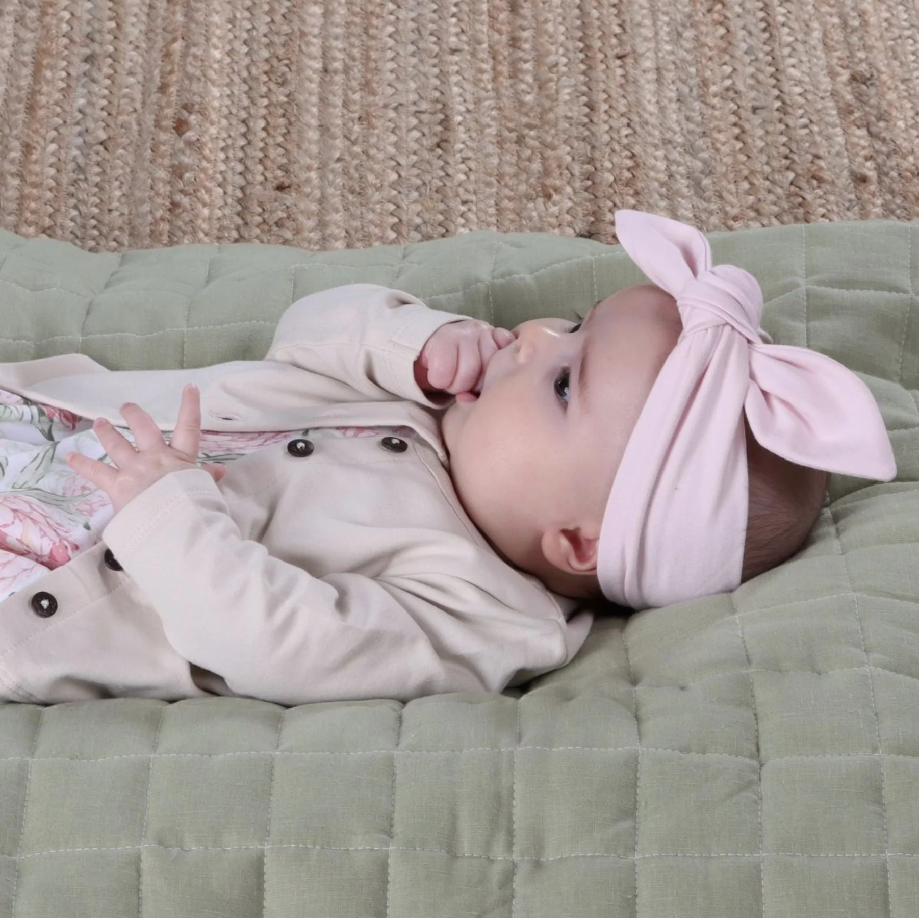 Cotton Cardigan - Sand - Image 3