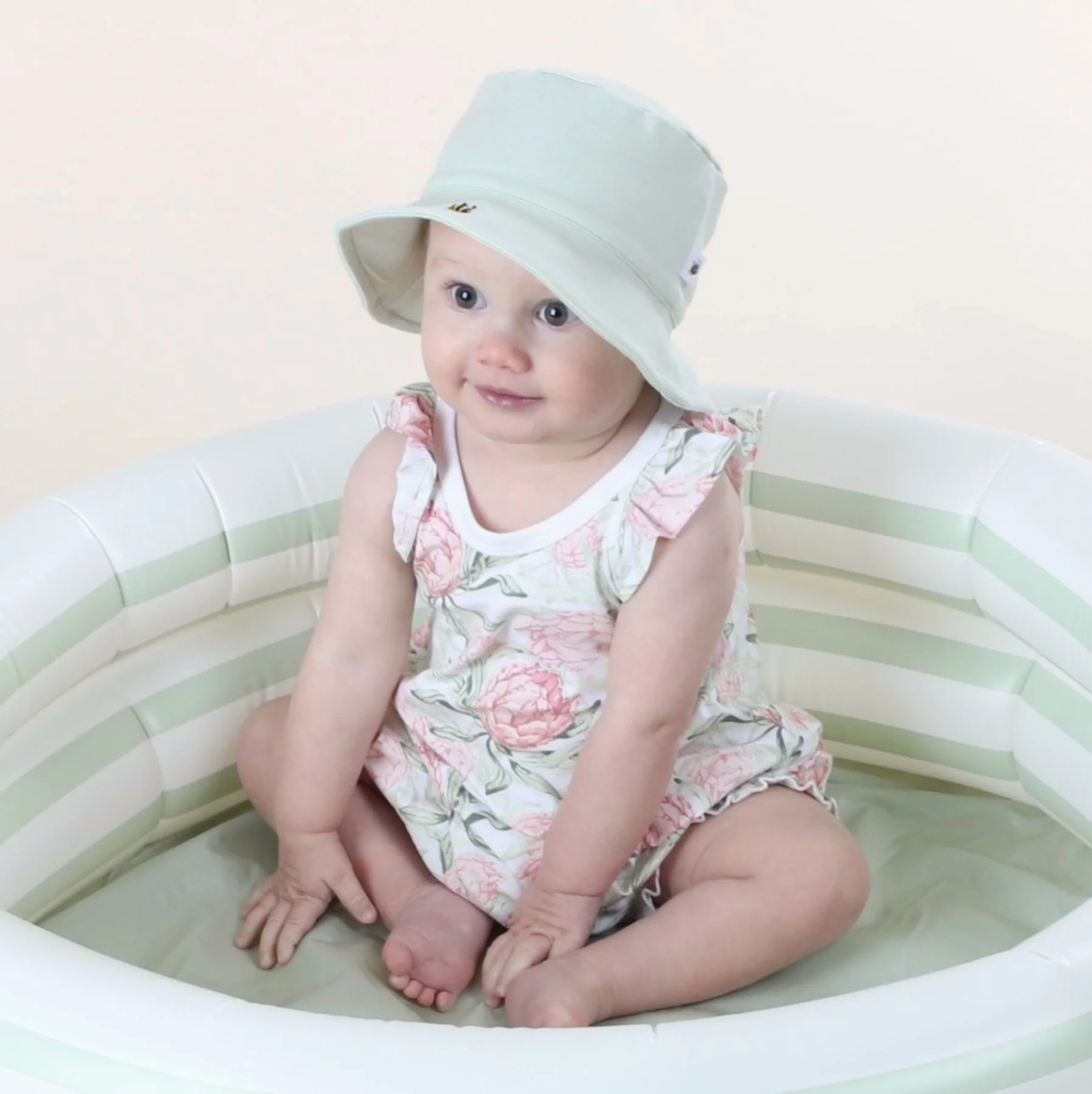Cotton Frill Tank Romper - Floral - Image 3