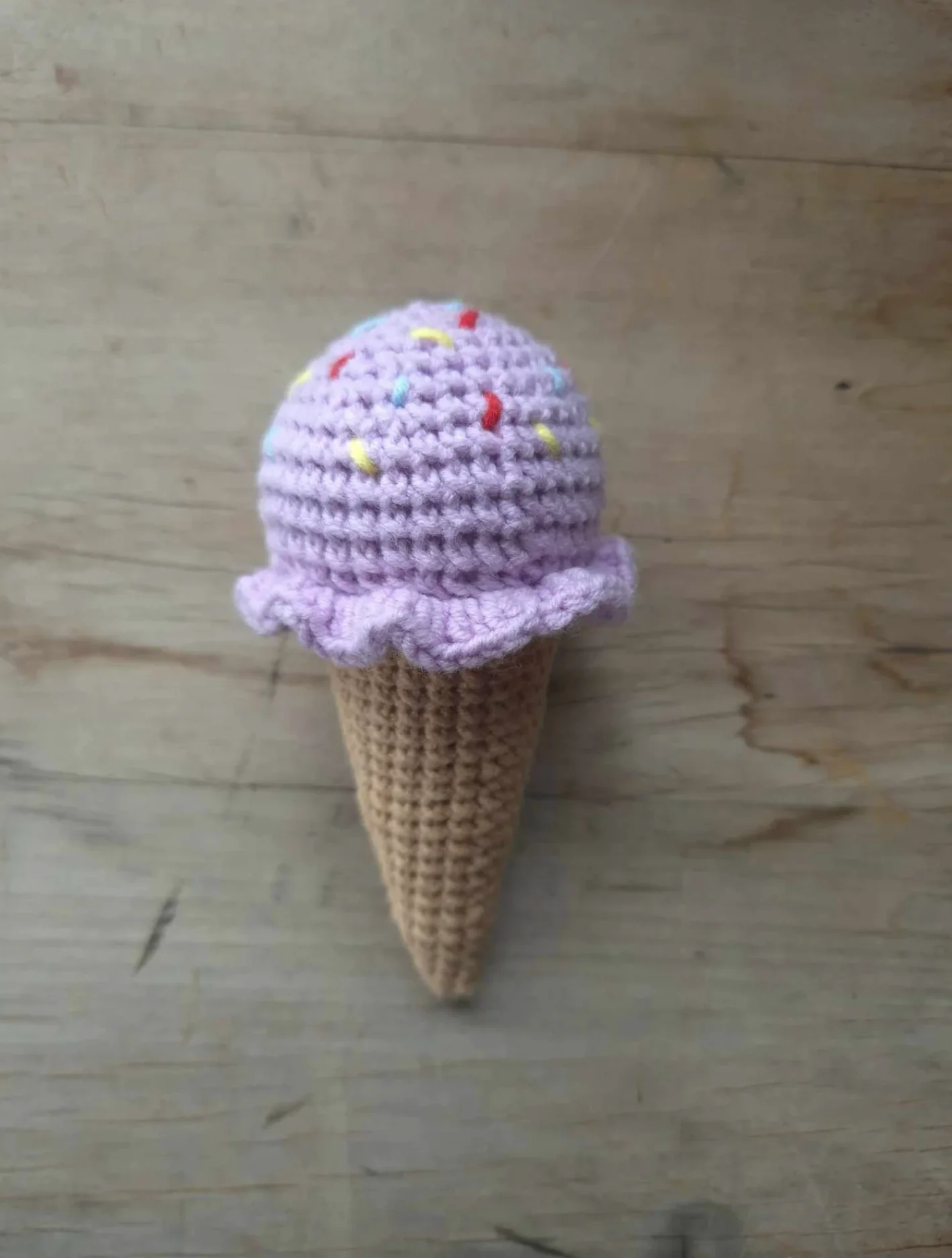 Crochet Ice-Cream Single - Pastel Purple