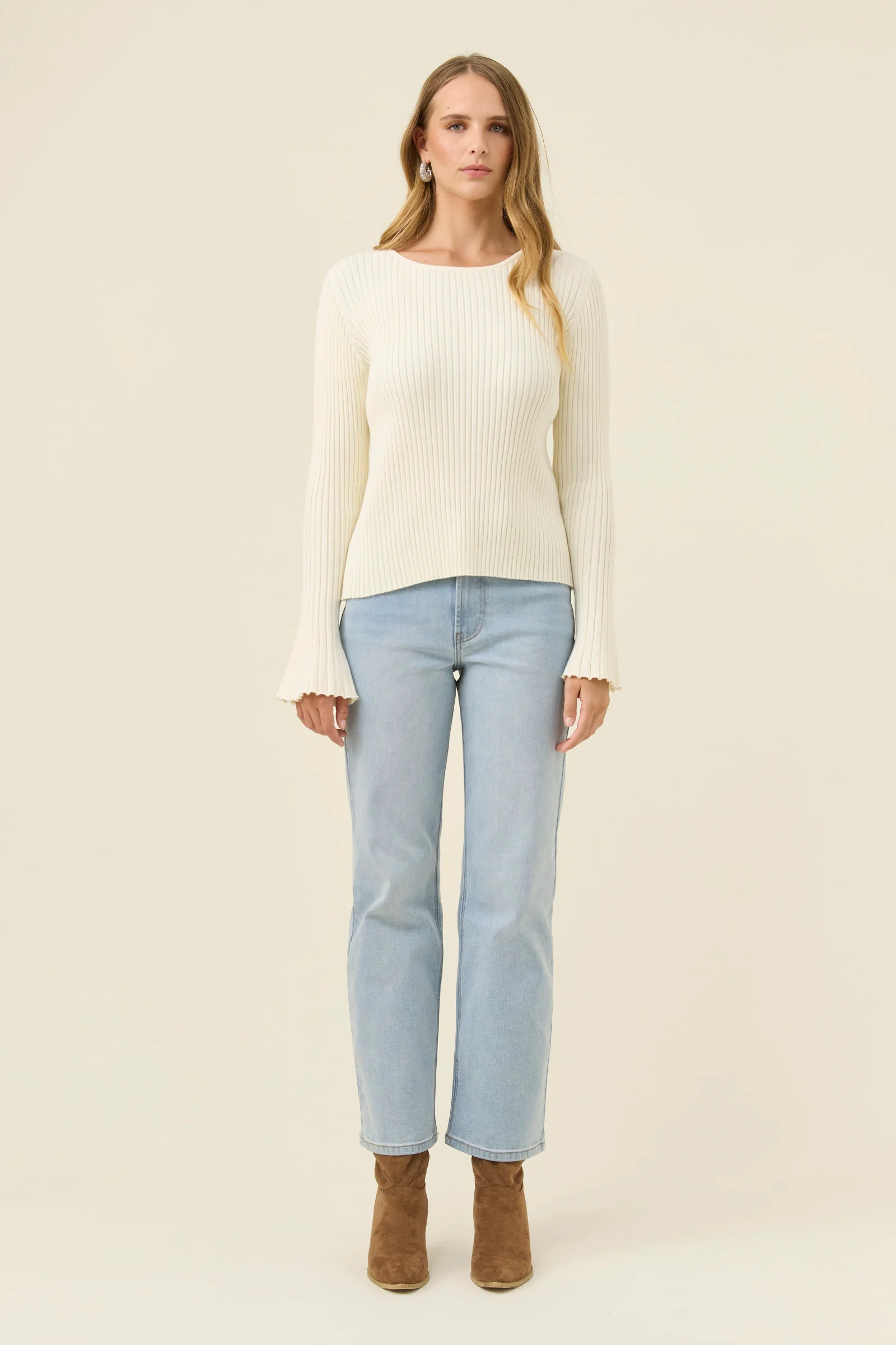Darby Knit Top - Ivory - Image 2