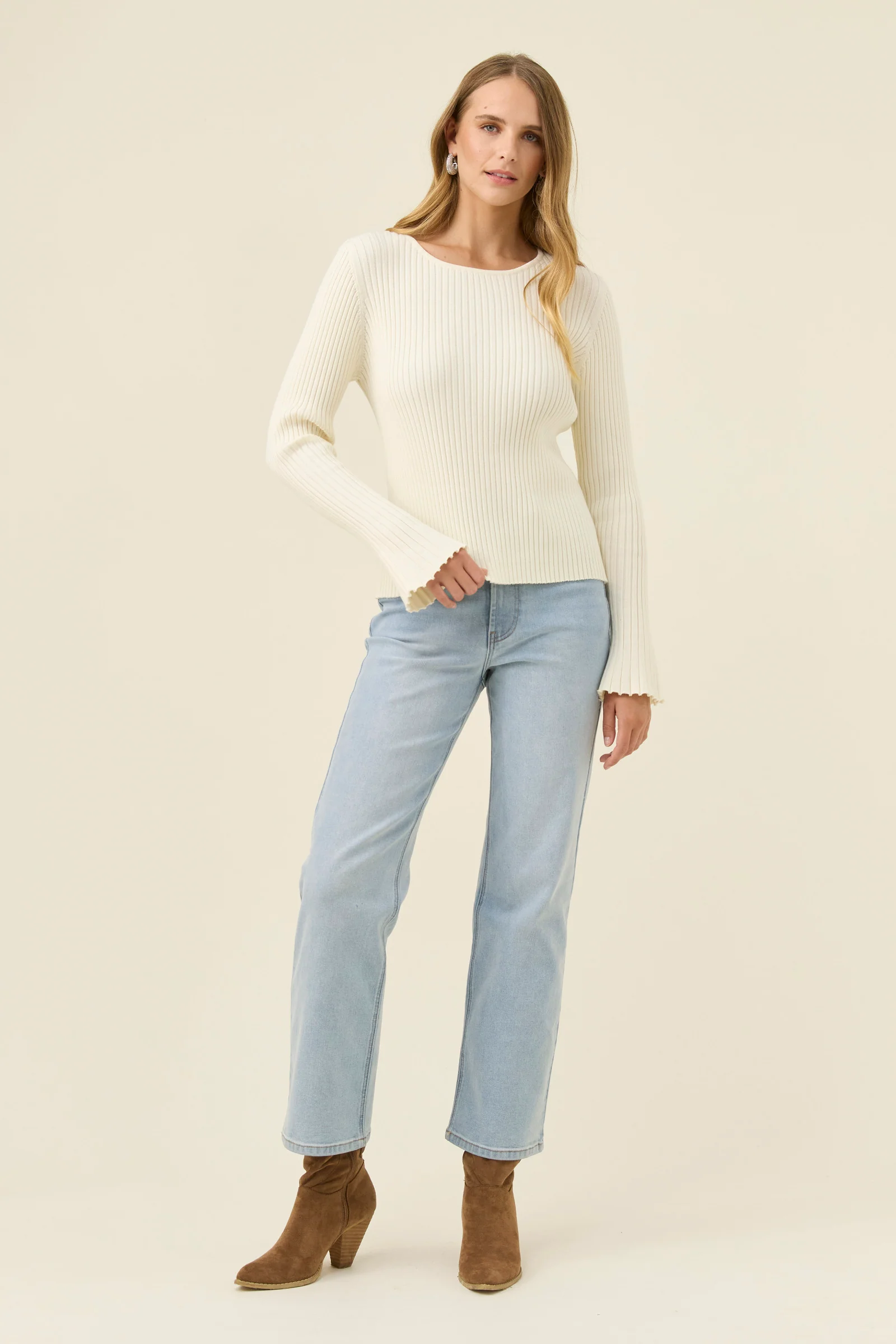 Darby Knit Top - Ivory - Image 3