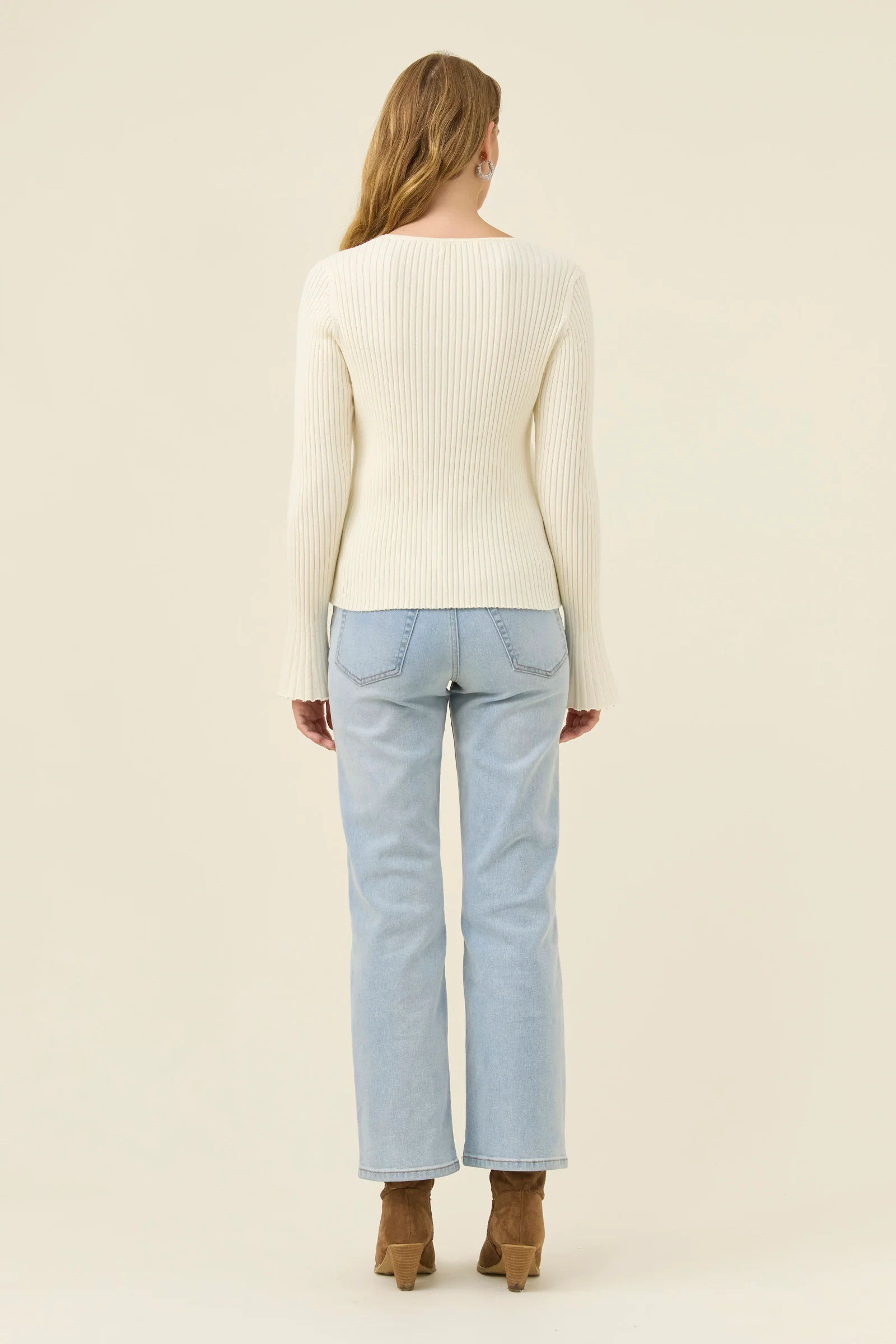 Darby Knit Top - Ivory - Image 5