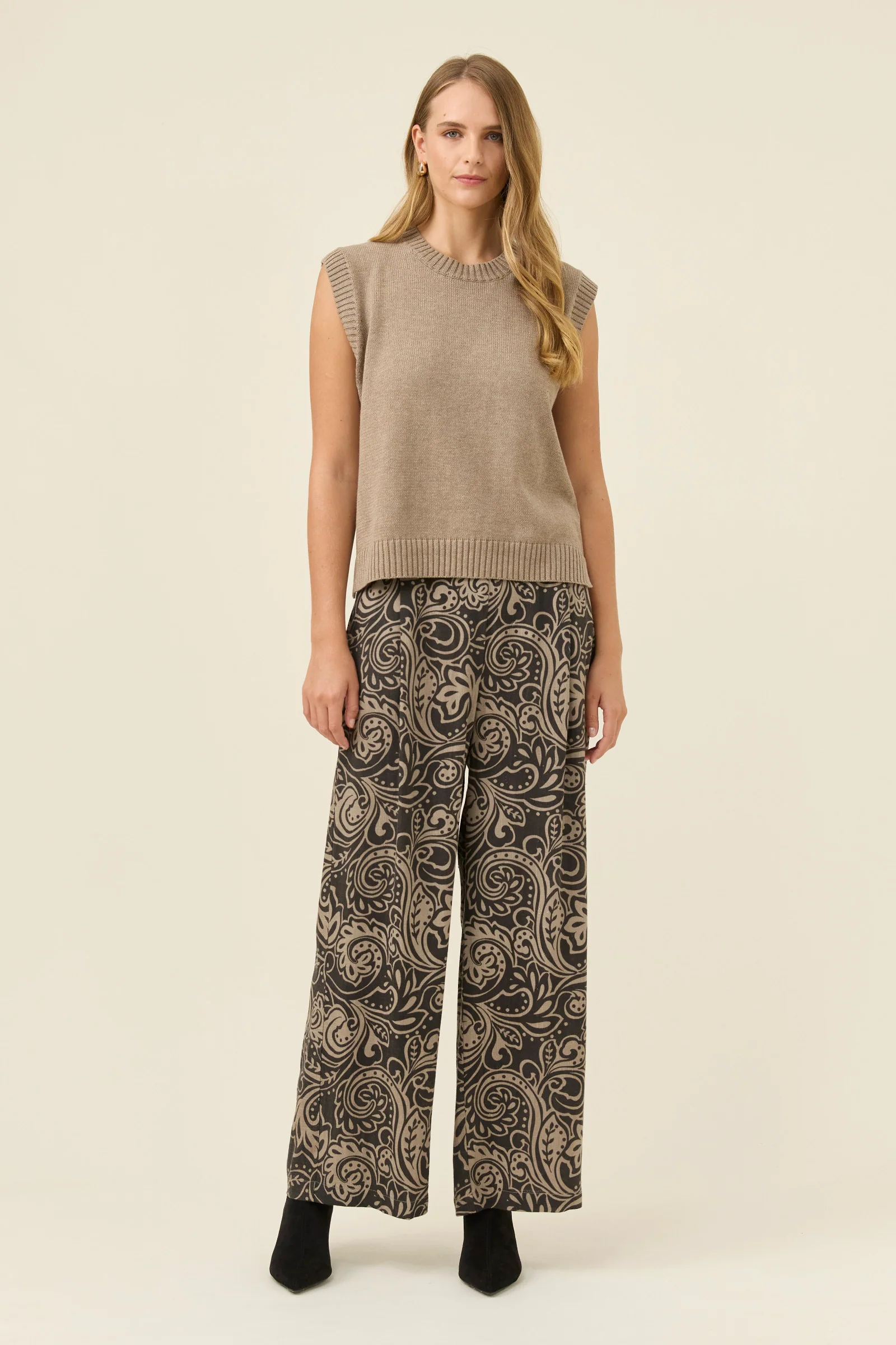 Darby Knit Vest - Stone - Image 3