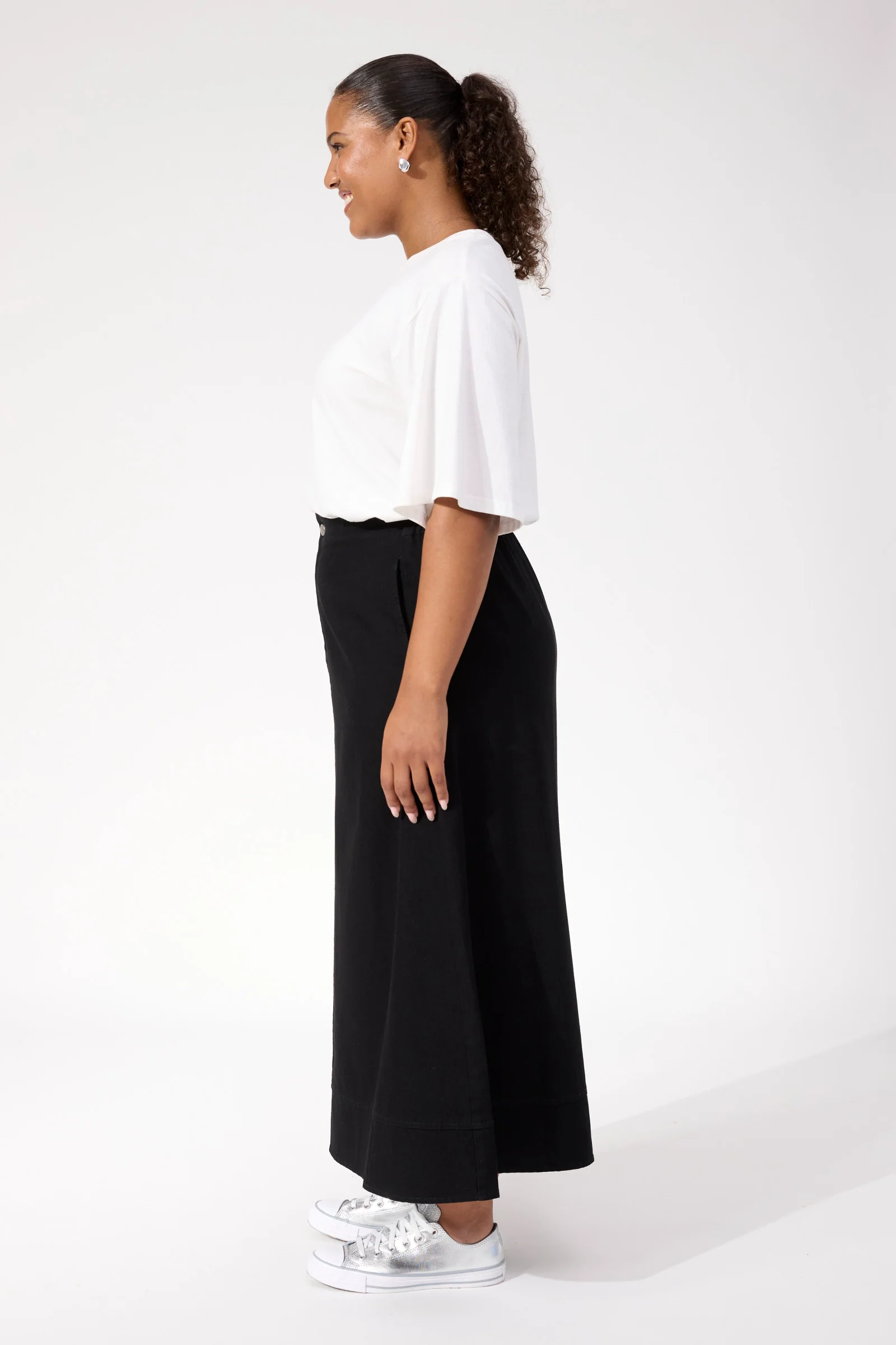 Denver Denim Skirt - Black - Image 4