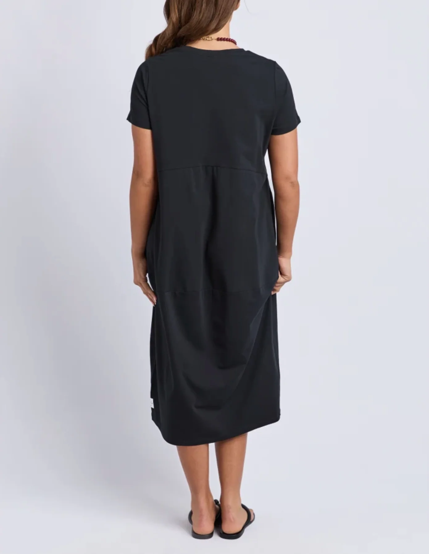 Diana Short Sleeve Dress - Black - Image 5