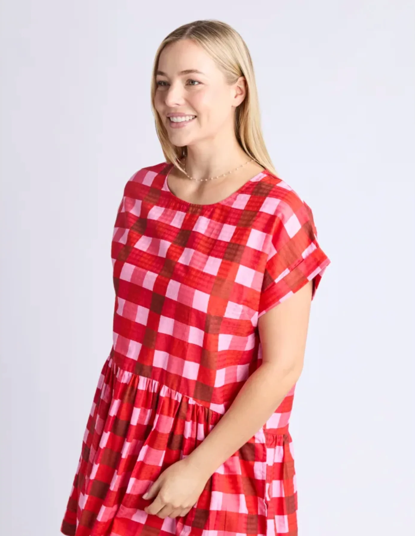 Edin Short Sleeve Dress - Poppy - Image 2
