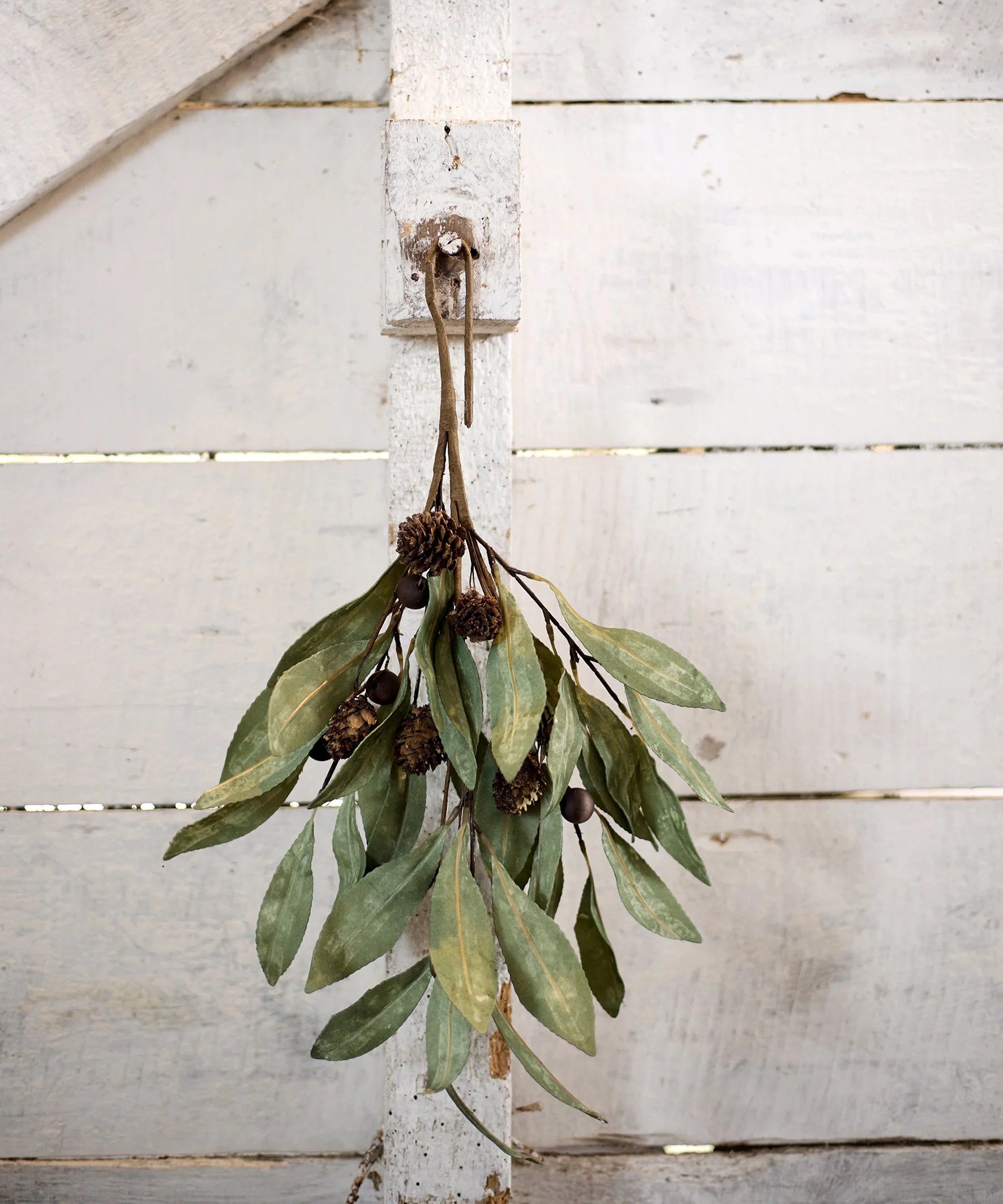 Eucalyptus & Brown Berry Wood Branch - Image 2
