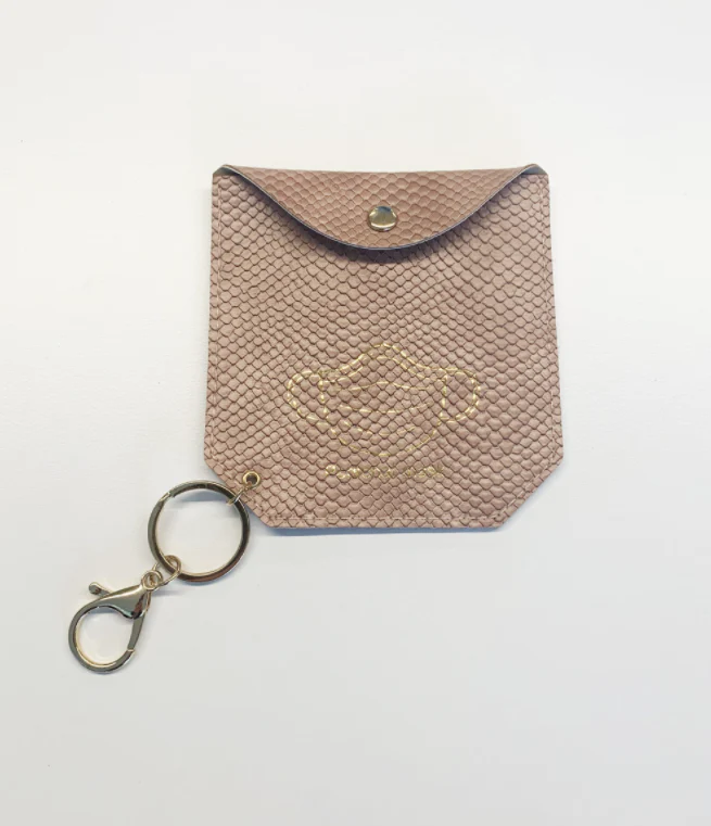 Face Mask Holder - Rose Snake