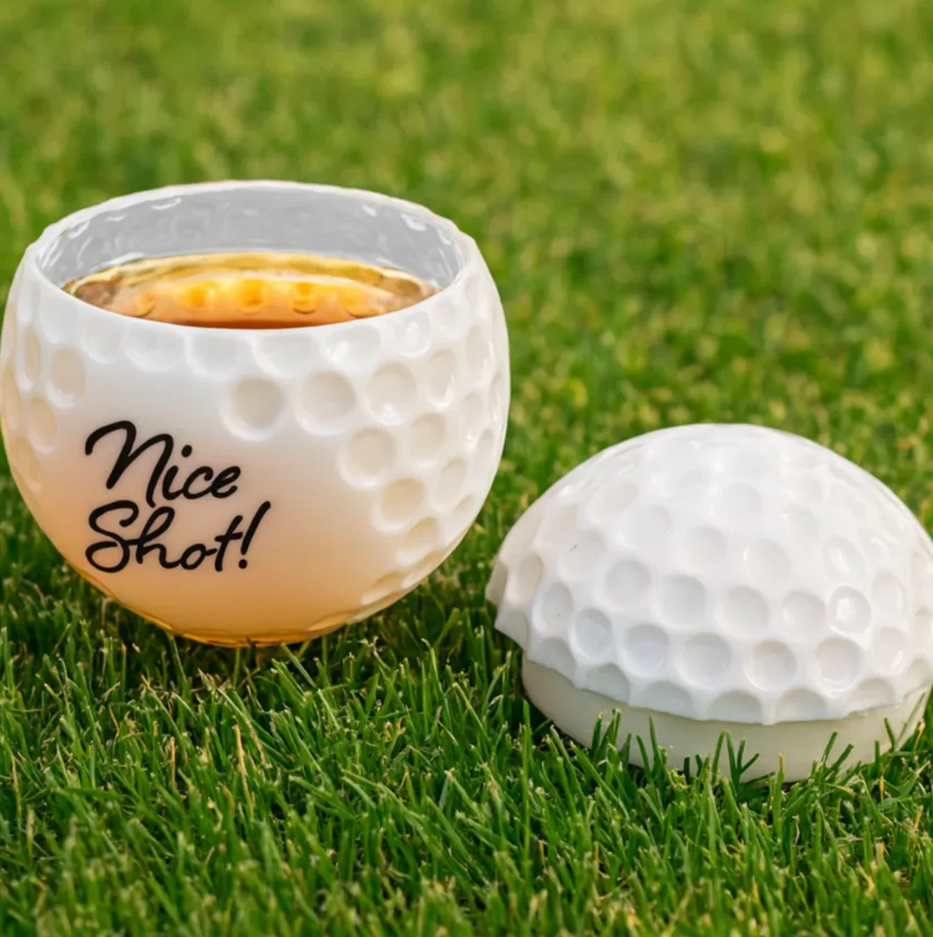 Fairways Set of 3 Golf Ball Shot Glasses - Image 2